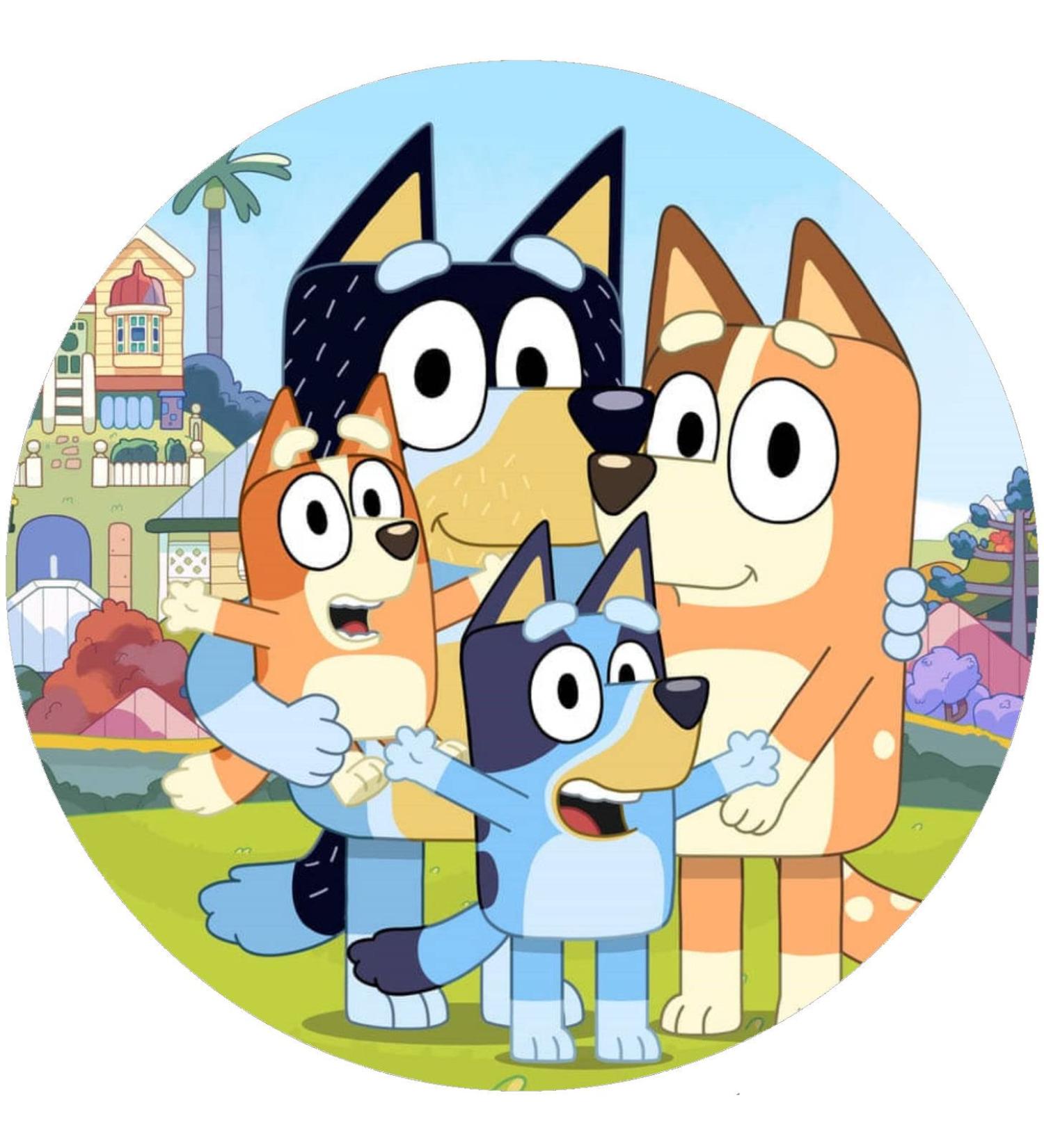 Fondant cake topper cake picture birthday BLUEY K 7