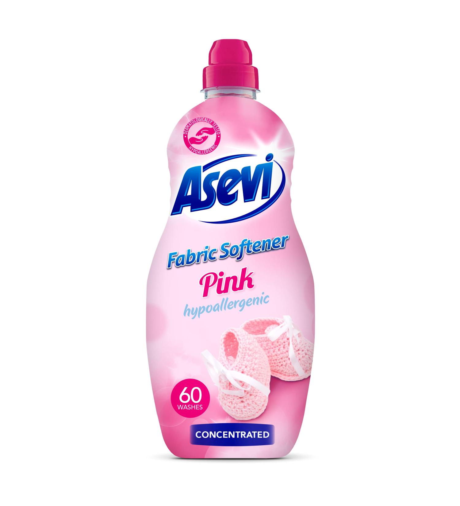 Asevi Fabric Softener 1.5L - 60 Washes | Liquid Laundry Conditioner - Pink 1.38 L - Buy Online on GoSupps.com