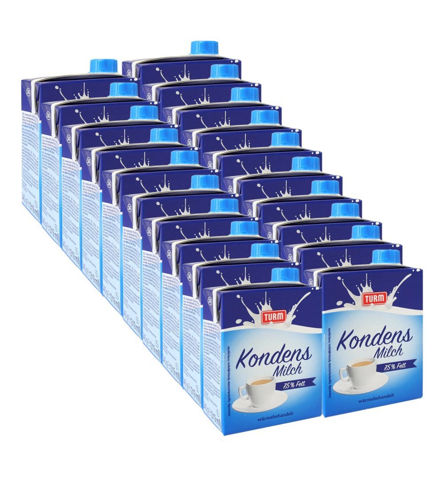 Buy Turm Condensed Milk 7.5% Fat | 340g Pack of 20 - Perfect for Baking & Cooking - International Shipping Available - Buy Online on GoSupps.com