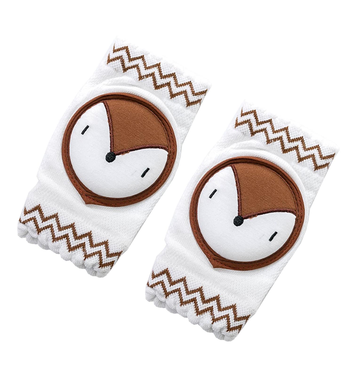 Cartoon Fox Baby Knee Pads - Anti-Slip Protectors for Crawling Toddler Knees - Buy Online on GoSupps.com