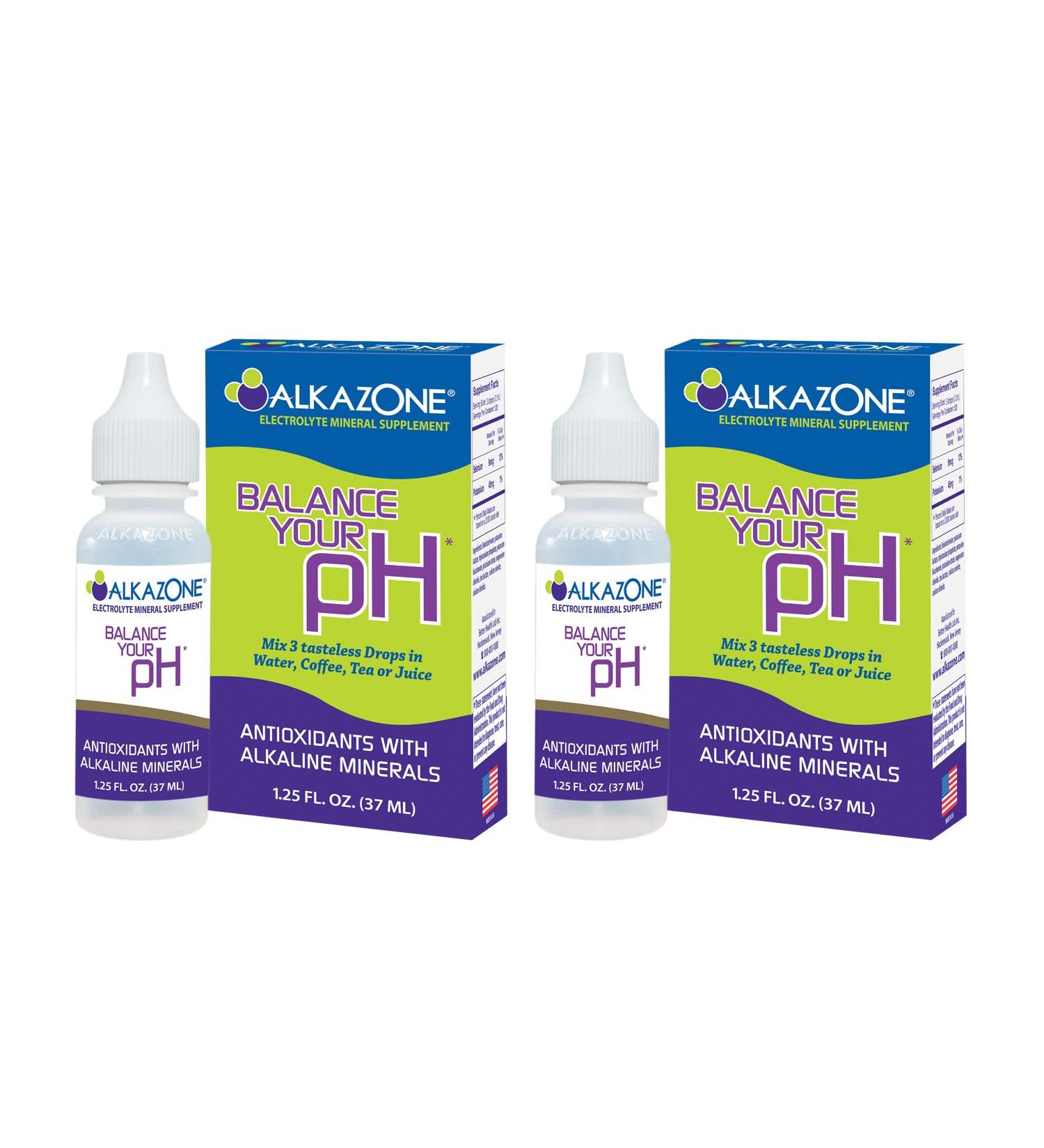 ALKAZONE pH Balance & Antioxidants Mineral Booster - 2 Pack Supplements - Buy Online on GoSupps.com