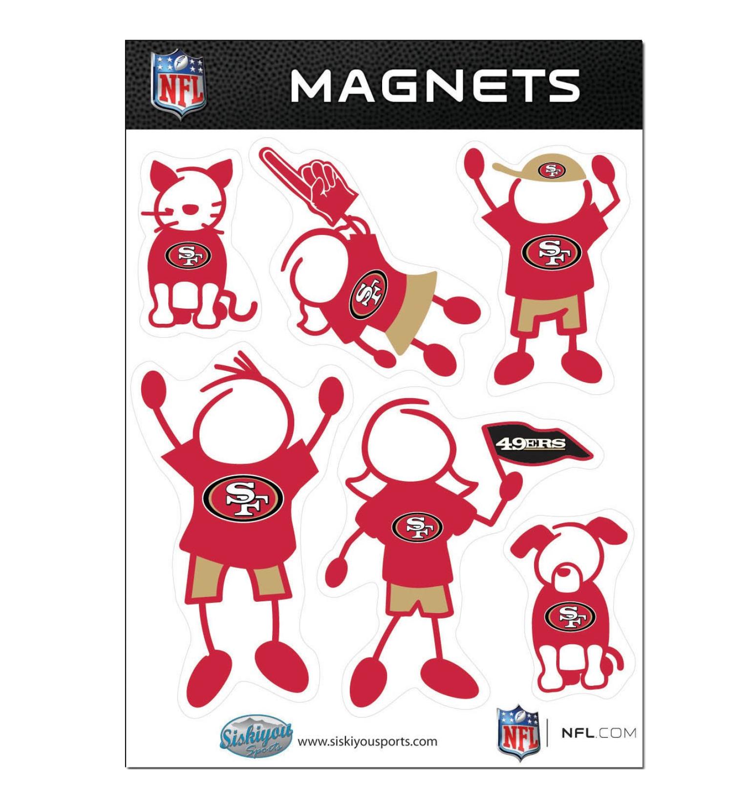 Siskiyou Sports NFL Family Magnet Set San Francisco 49ers