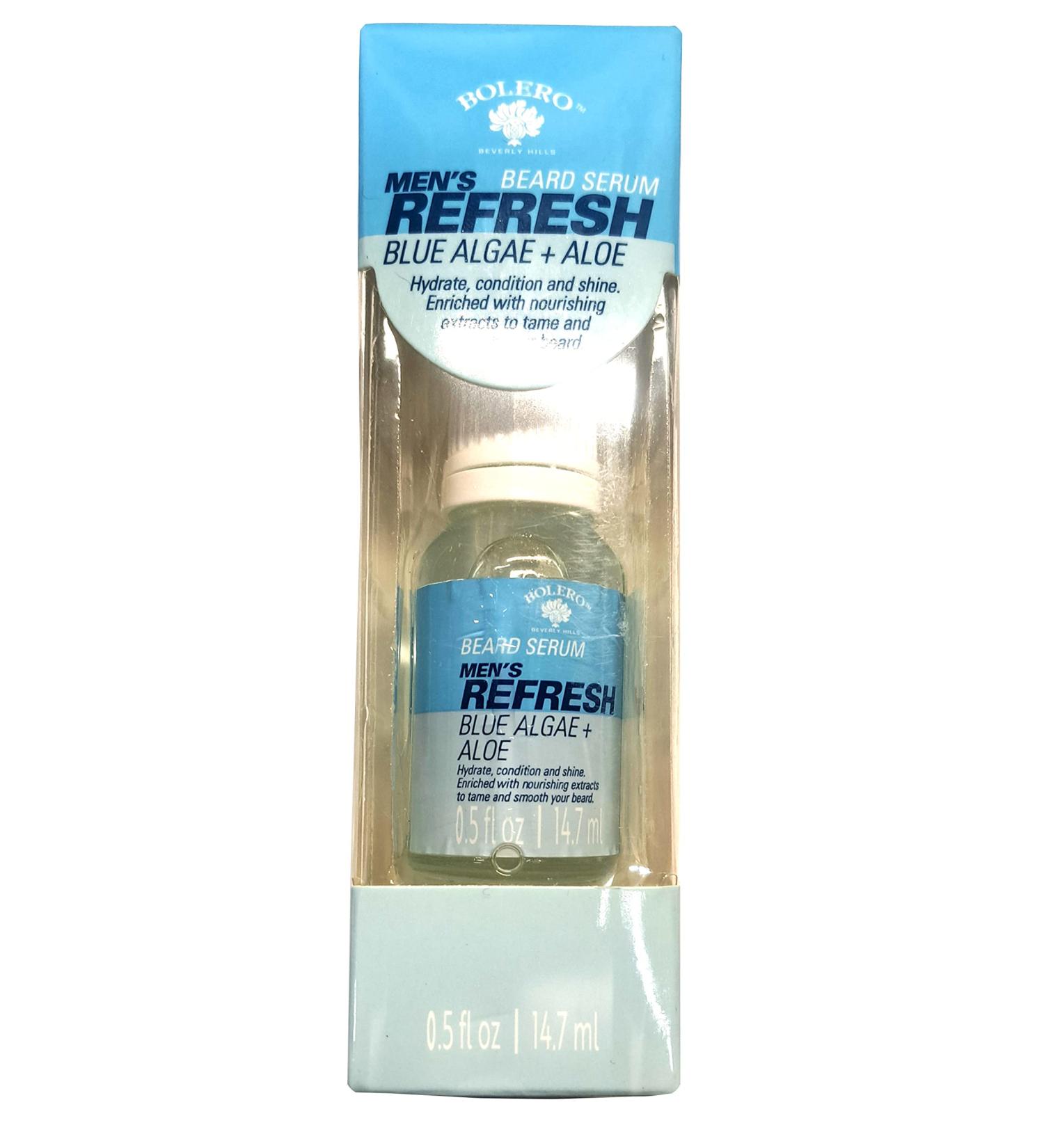 Men s Refresh Beard Serum - Blue Algae & Aloe 0.5fl oz (14.7ml)