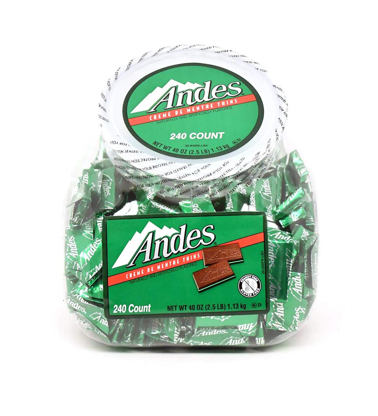 Andes Creme De Menthe Thin Mints 240 Count - Refreshing Mint Chocolate - Pack of 1 - Buy Online on GoSupps.com