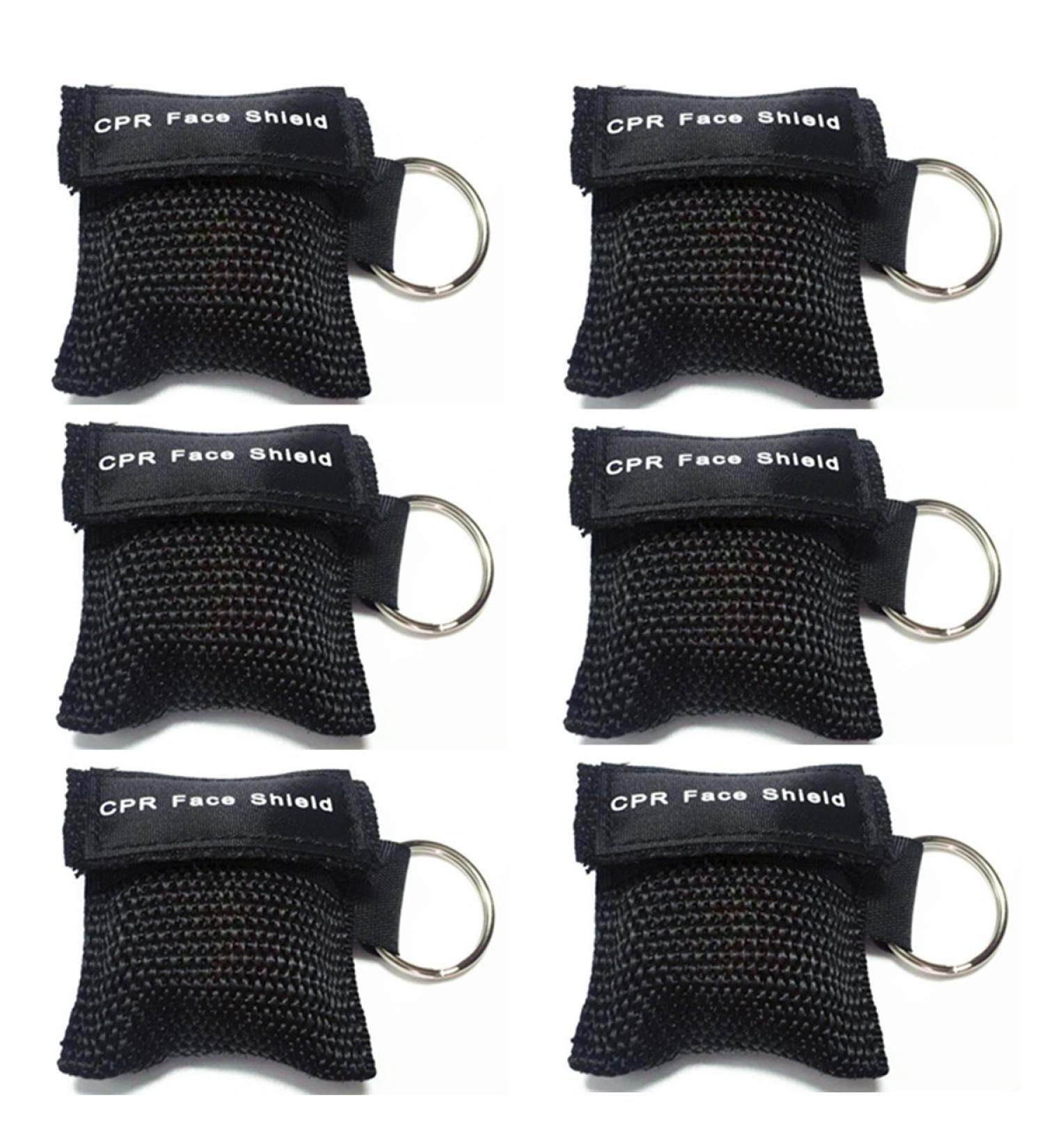 LifeSport CPR Mask - 6 Pack CPR Rescue Face Protection with Key Rings | Breathing Barrier & Disposable Valve - First Aid & AED Training Set - Buy Online on GoSupps.com