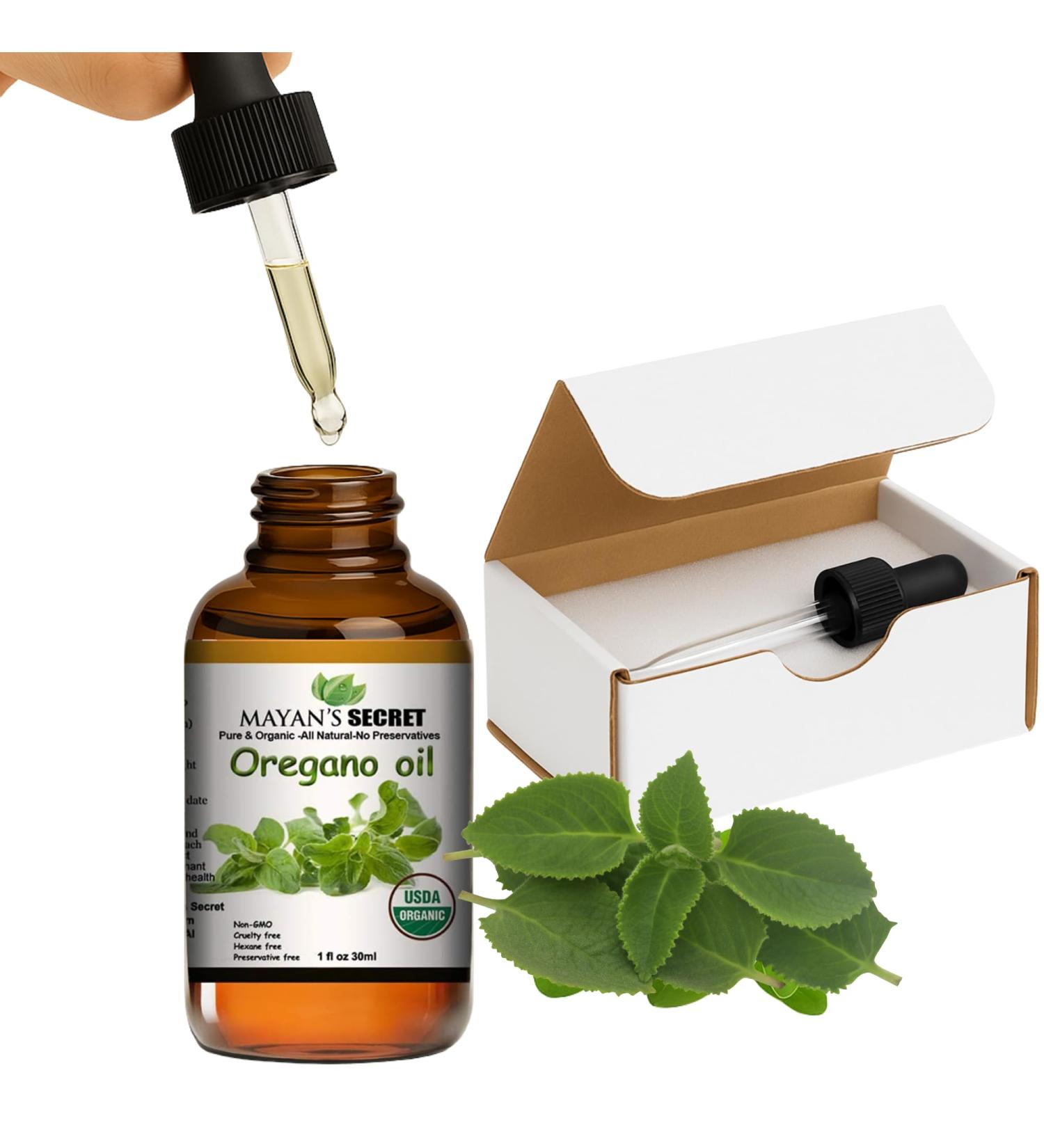 Mayan s Secret USDA Certified Organic Oregano Essential Oil (100% Pure & Natural - UNDILUTED) Huge 1oz Bottle - Perfect for Aromatherapy Relaxation Skin Therapy & More - Buy Online on GoSupps.com
