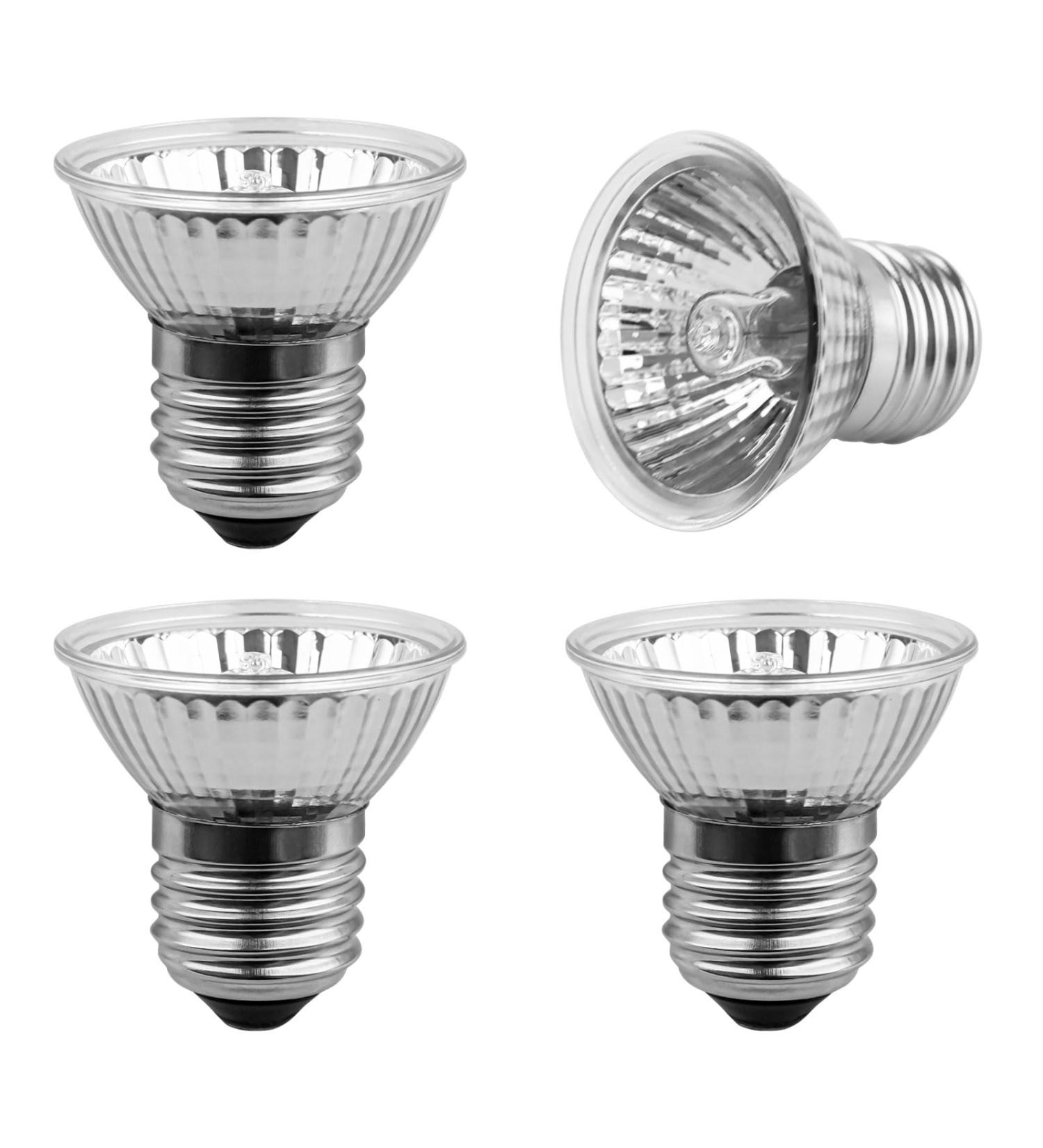 SCNNC E27 Reptile Heating Bulb UVA UVB Bulb Tortoise 50W 230V Dimmable Sunbathe Heat Lamp E27 Reptile Basking Bulb for Bearded Dragon Lizard Snake Gecko Turtle Chameleon Pack of 4 - Buy Online on GoSupps.com