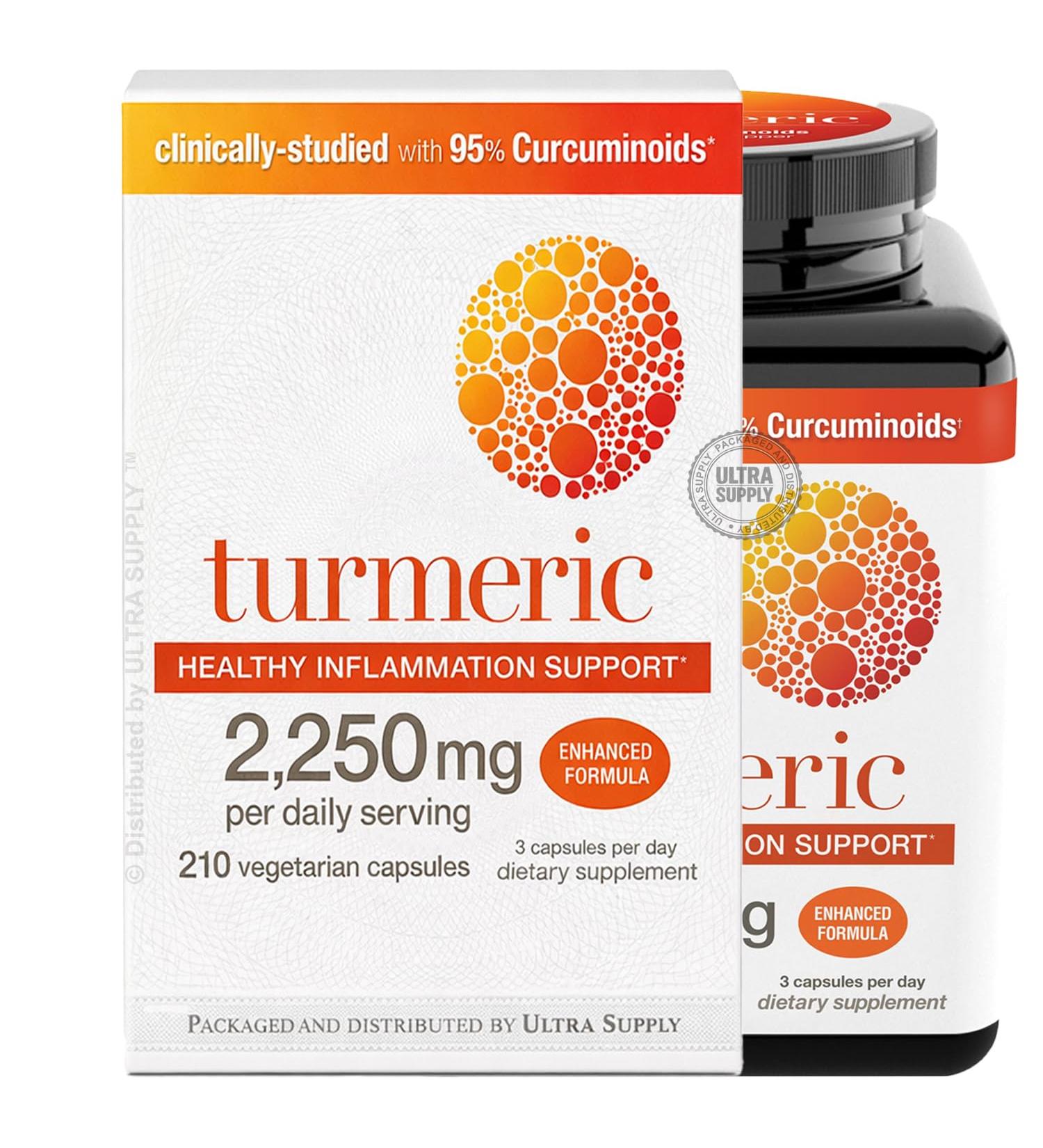 You.Theory Turmeric 2250 mg (210 Count. Value Pack) | Turmeric Supplement Curcumin Capsule High Absorption Black Pepper Blend