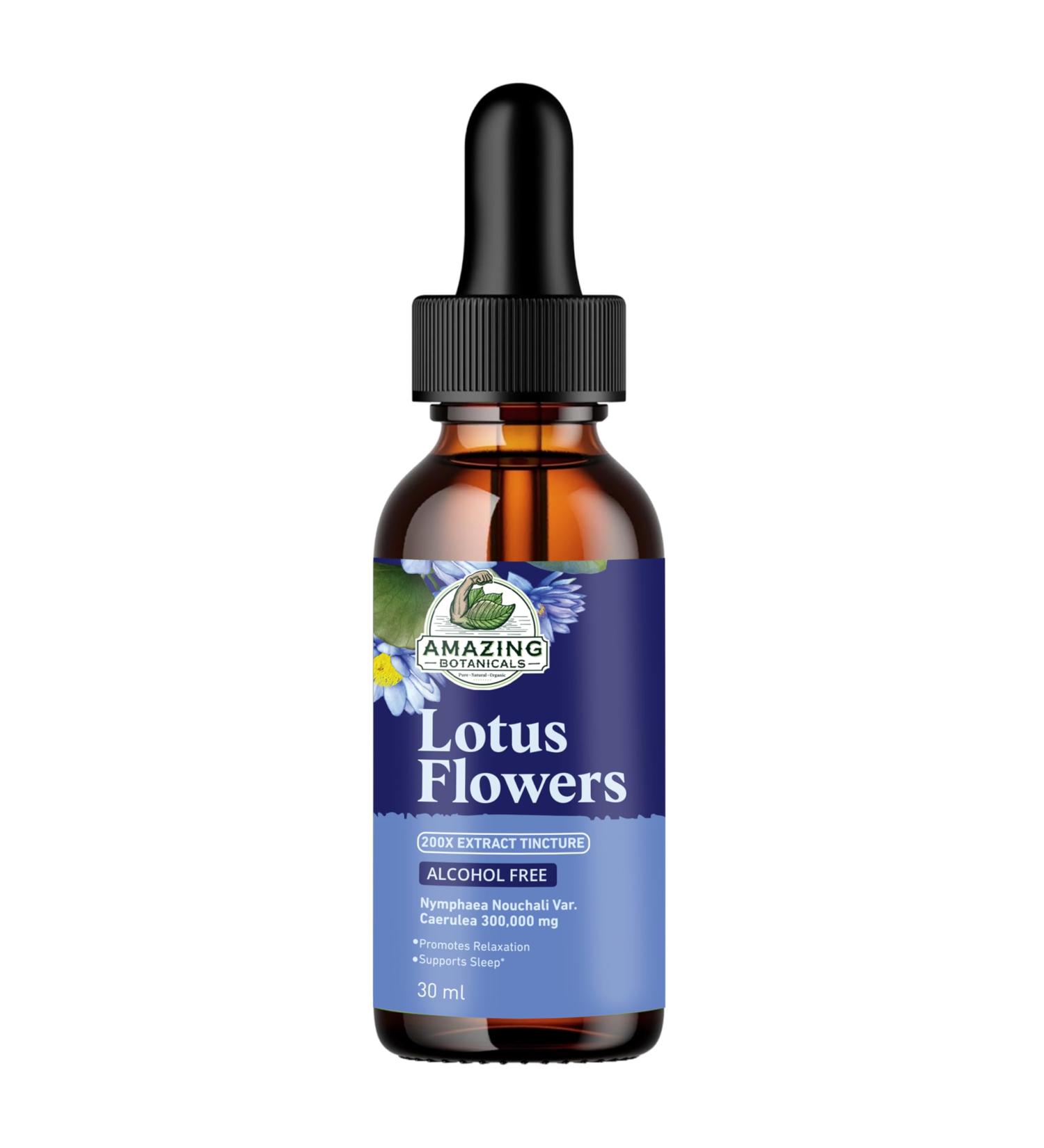 Alcohol-Free Lotus Flowers 200X Herbal Extract Tincture 300 000 mg - 1oz / 30ml