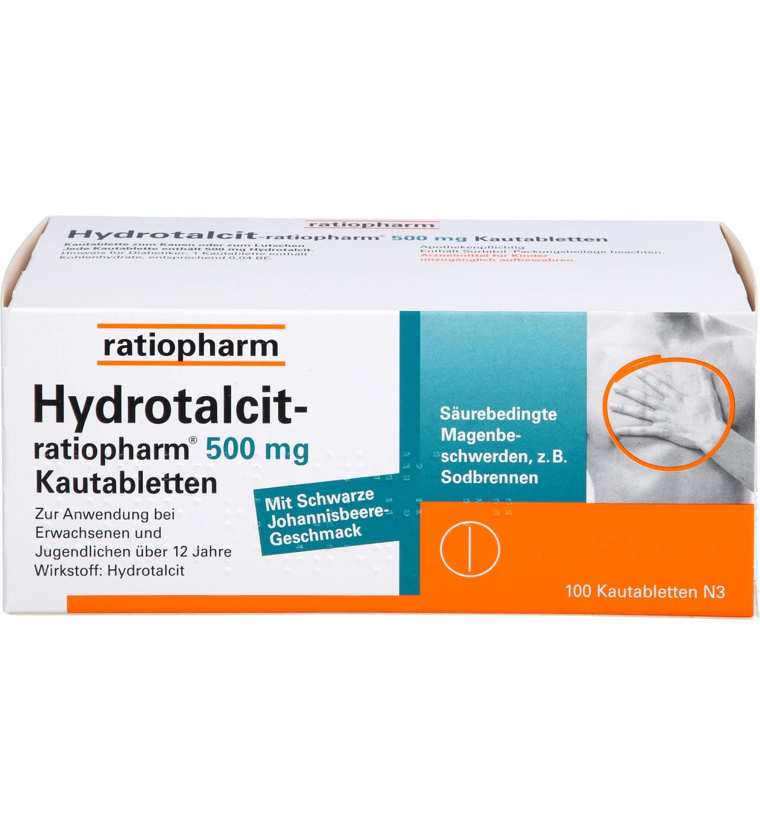 Buy Hydrotalcit Rat 500mg KTA - Best International Shipping | Effective Antacid & Digestive Aid - Buy Online on GoSupps.com
