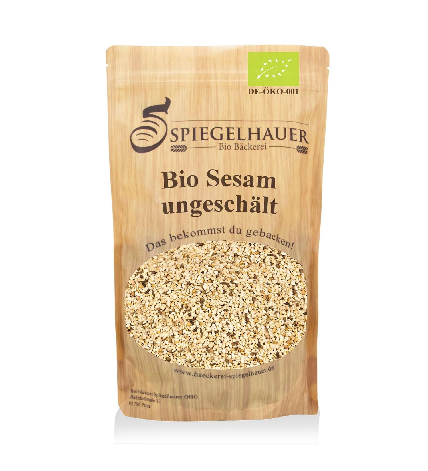 B ckerei Spiegelhauer Organic unpeeled sesame seeds 1 kg