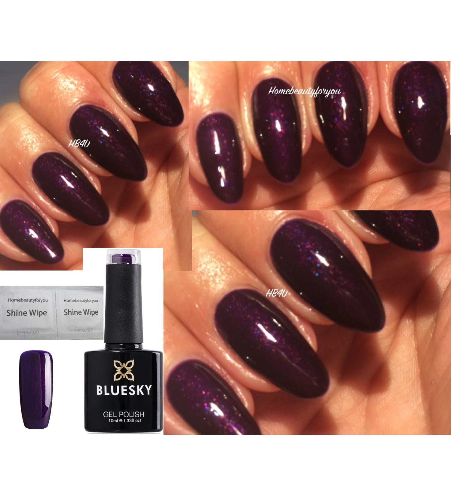 Bluesky Gel Nail Polish Purple Deep Dark Rich Purple A17 UV LED Soak Off 10ml - Buy Online on GoSupps.com