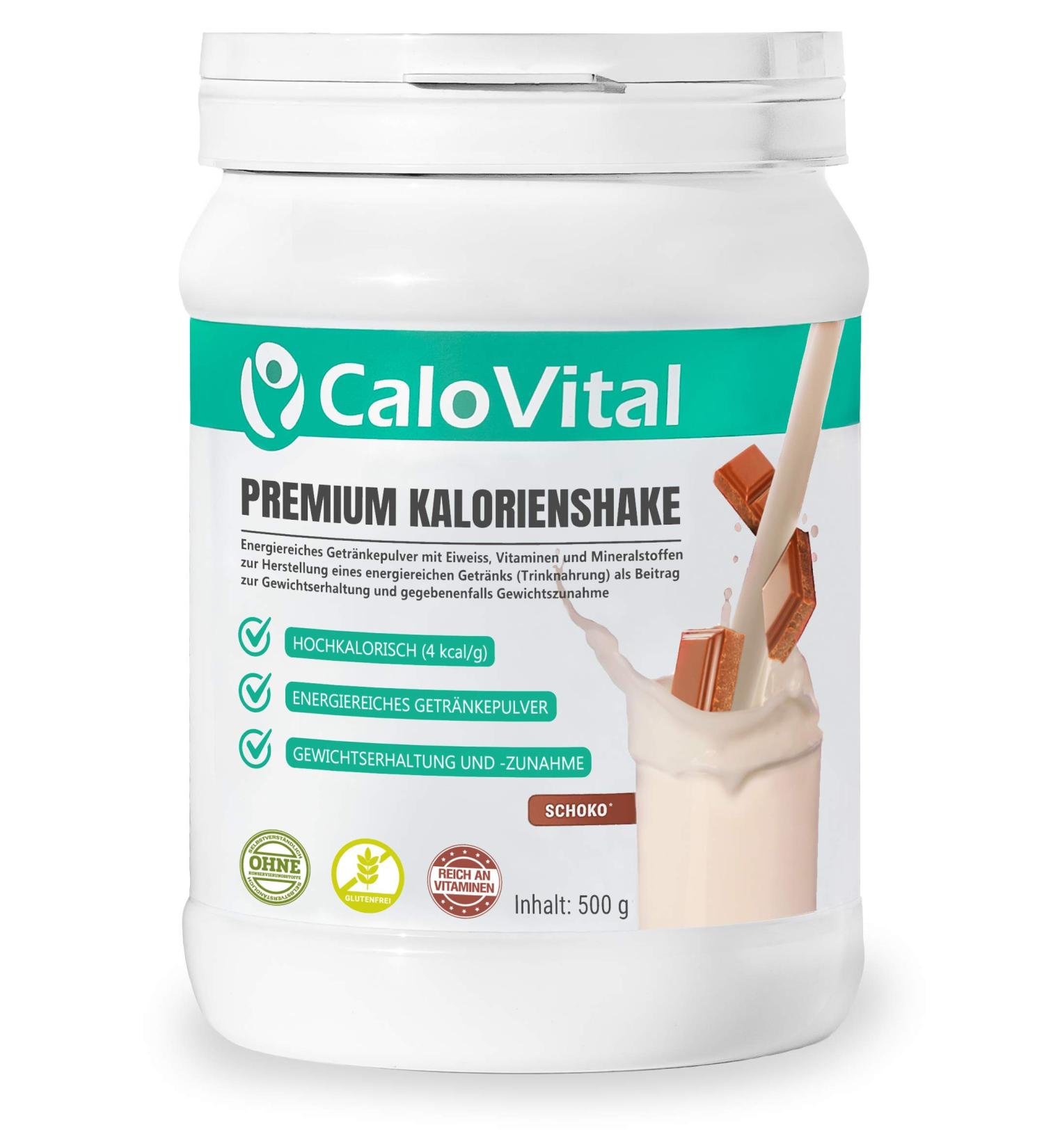 High-Calorie Weight Gain Shake | Calovital 500g | Protein & Carbohydrates | Vitamins | Premium German Quality - Buy Online on GoSupps.com