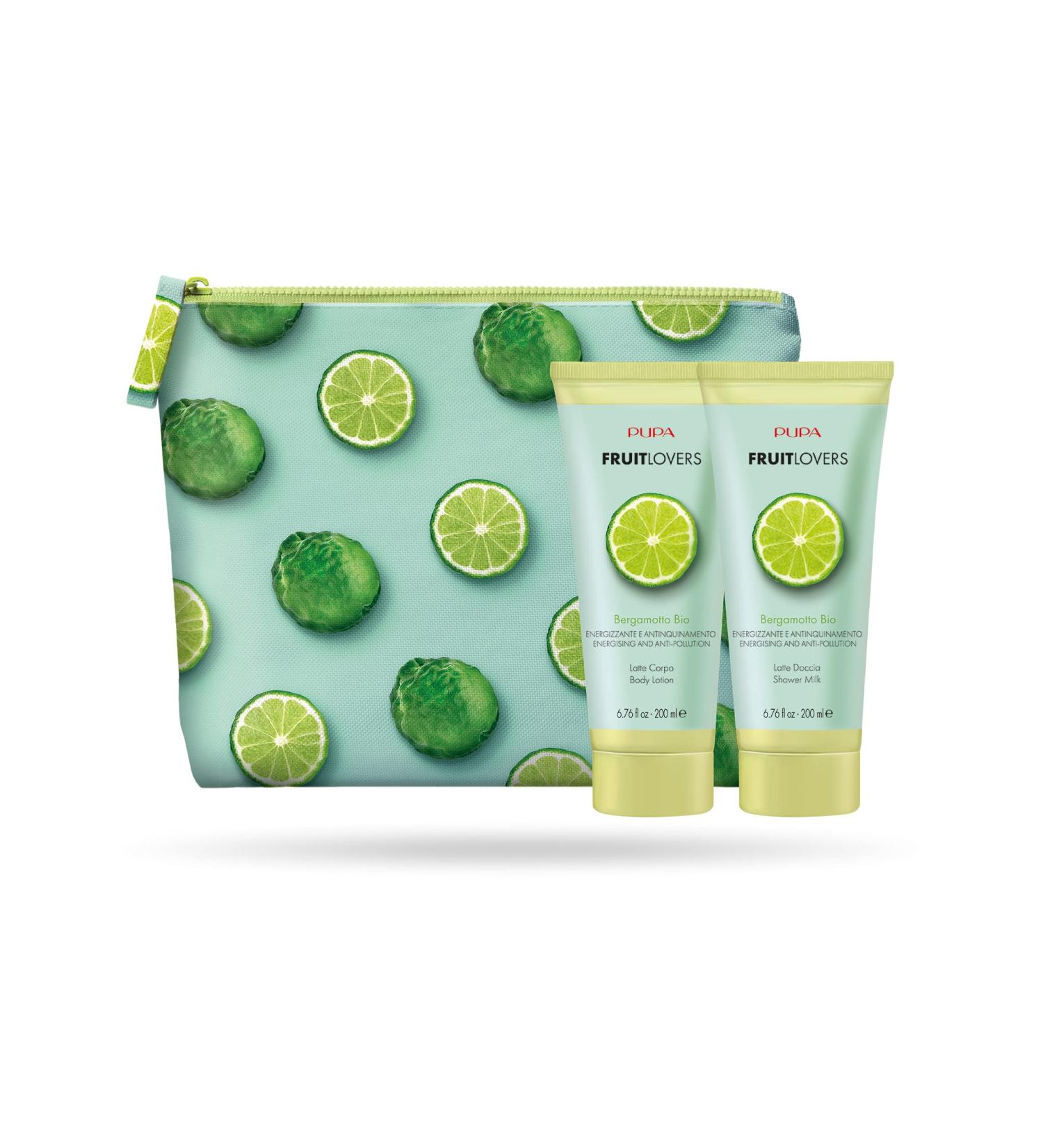 Pupa PUPA FRUIT LOVERS BERGAMOTTO ORGANIC BODY LOTION ML 200 + SHOWER MILK ML. 200