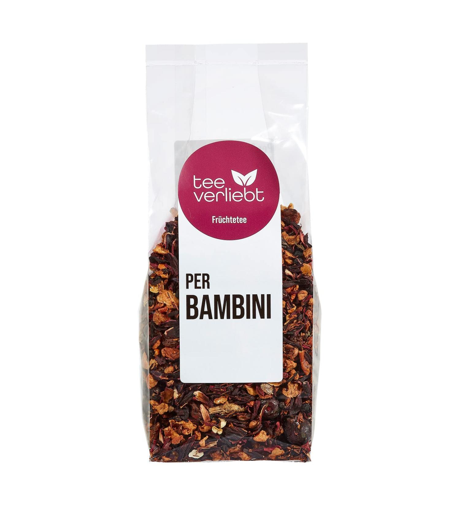 FRUTEG Th aux fruits en vrac de Bambini 200 g | Th de fruits en vrac | Le m lange de th avec une qualit quilibr e et l g rement douce id ale pour les enfants | Th de haute qualit l che 200g - Buy Online on GoSupps.com