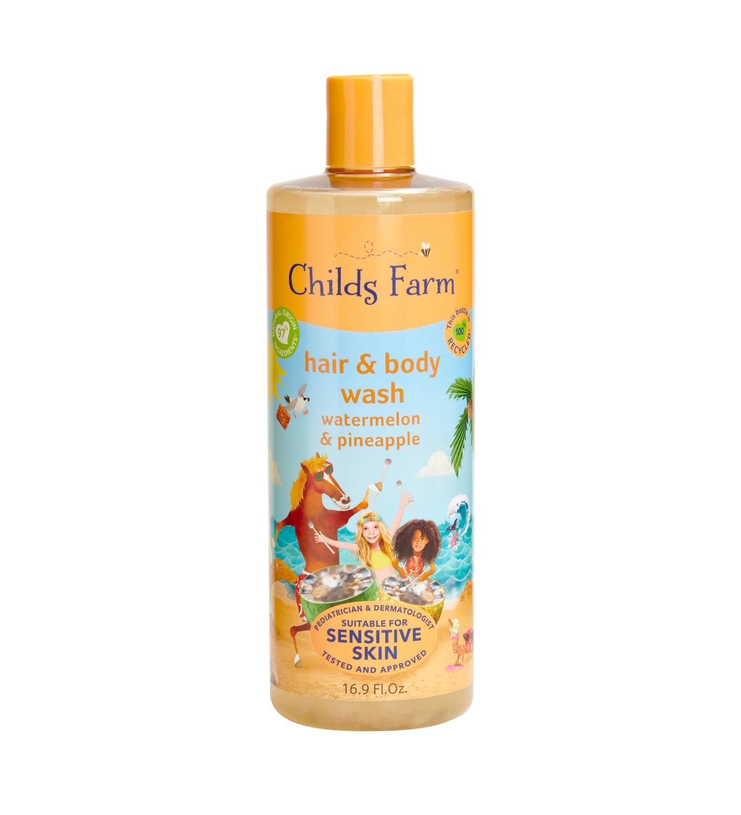 Childs Farm Watermelon & Pineapple Hair & Body Wash | 16.9 fl oz | Gentle for Kids | International Shipping - Buy Online on GoSupps.com