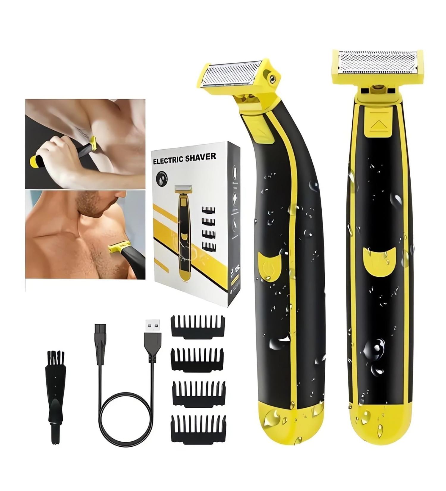 2024 Wet & Dry Electric Shaver - Rechargeable Waterproof Razor for Men & Women | Best Facial & Body Hair Trimmer - Buy Online on GoSupps.com