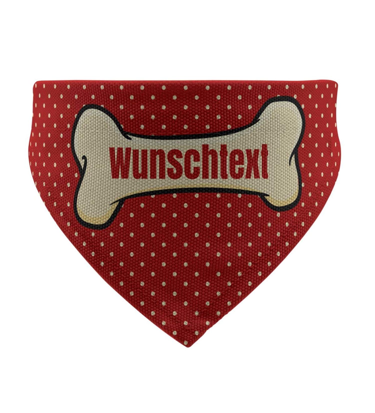 Printplanet Dog Scarf with Custom Name - Bone Layout - Size S - Stylish & Personalized Dog Accessory - Buy Online on GoSupps.com
