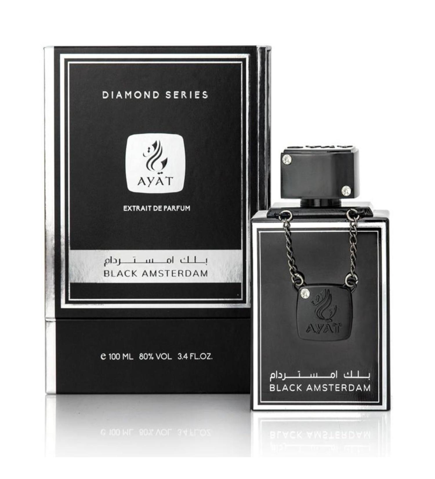  Diamond Series Eau De Parfum 100ml Perfume for Women & Men from Dubai Oriental Arabian Scent Made and designed in the United Arab Emirates Ideal for Gifts (BLACK AMSTERDAM) - Buy Online on GoSupps.com