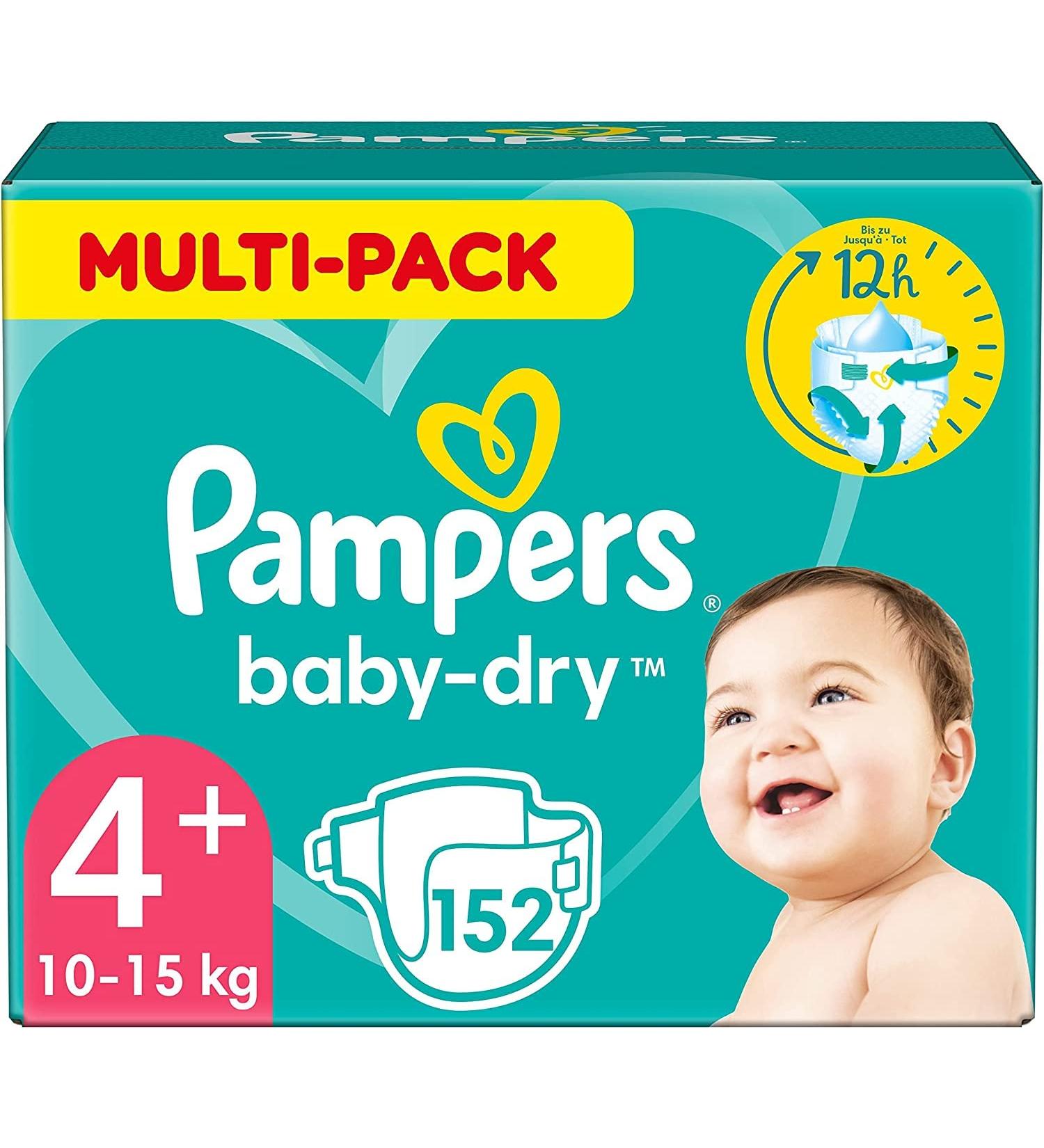 Pampers Diapers Size 4+ (10-15kg) Baby-Dry Maxi Plus Old Version