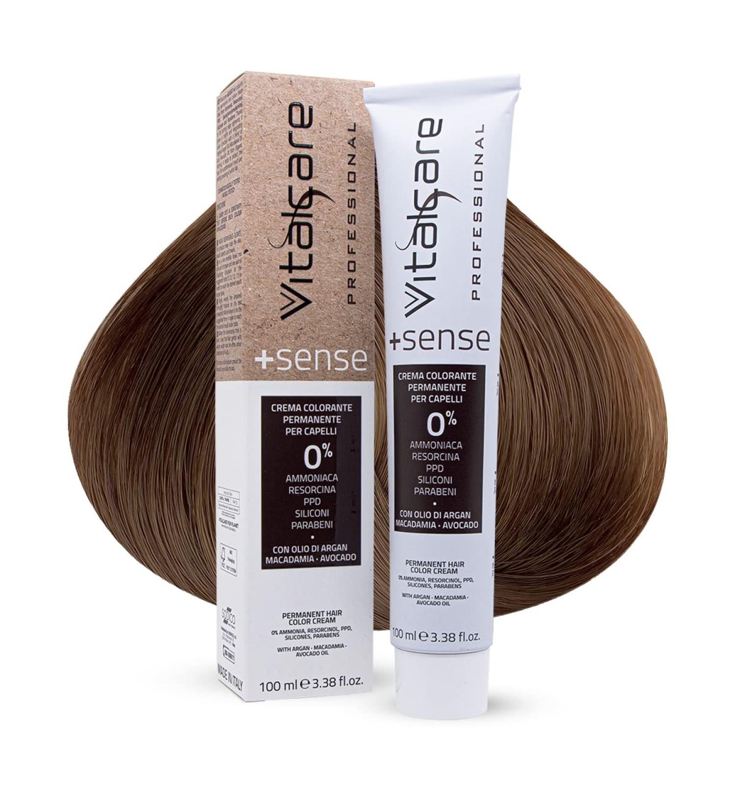  Vitalcare Vitalcare | +Sense - Professional Permanent Hair Colour Hair Colour Cream Ammonia-Free Resorcin PPD Silicones - 7/00 Blonde 100 ml - Buy Online on GoSupps.com