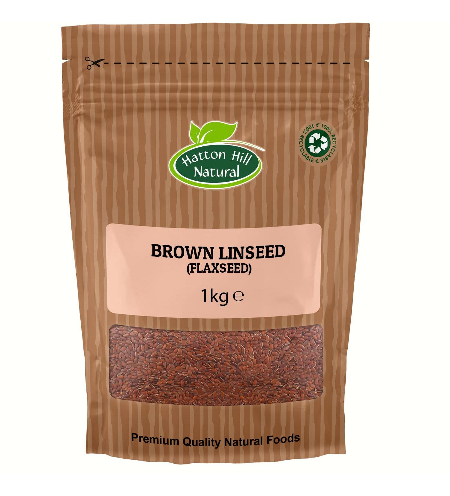 Brown Linseed (Flaxseed) 1kg by Hatton Hill - Free UK Delivery