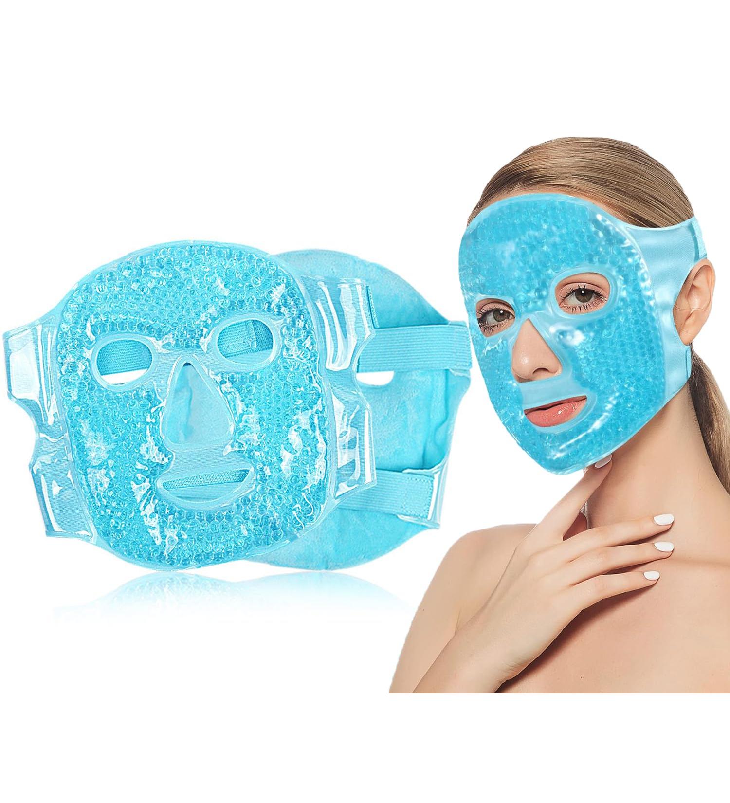 Cooling Face Mask with Velcro Fastener Ice Cream Mask for Swelling & Dark Circles Hot & Cold Compress for Skin Care - Buy Online on GoSupps.com