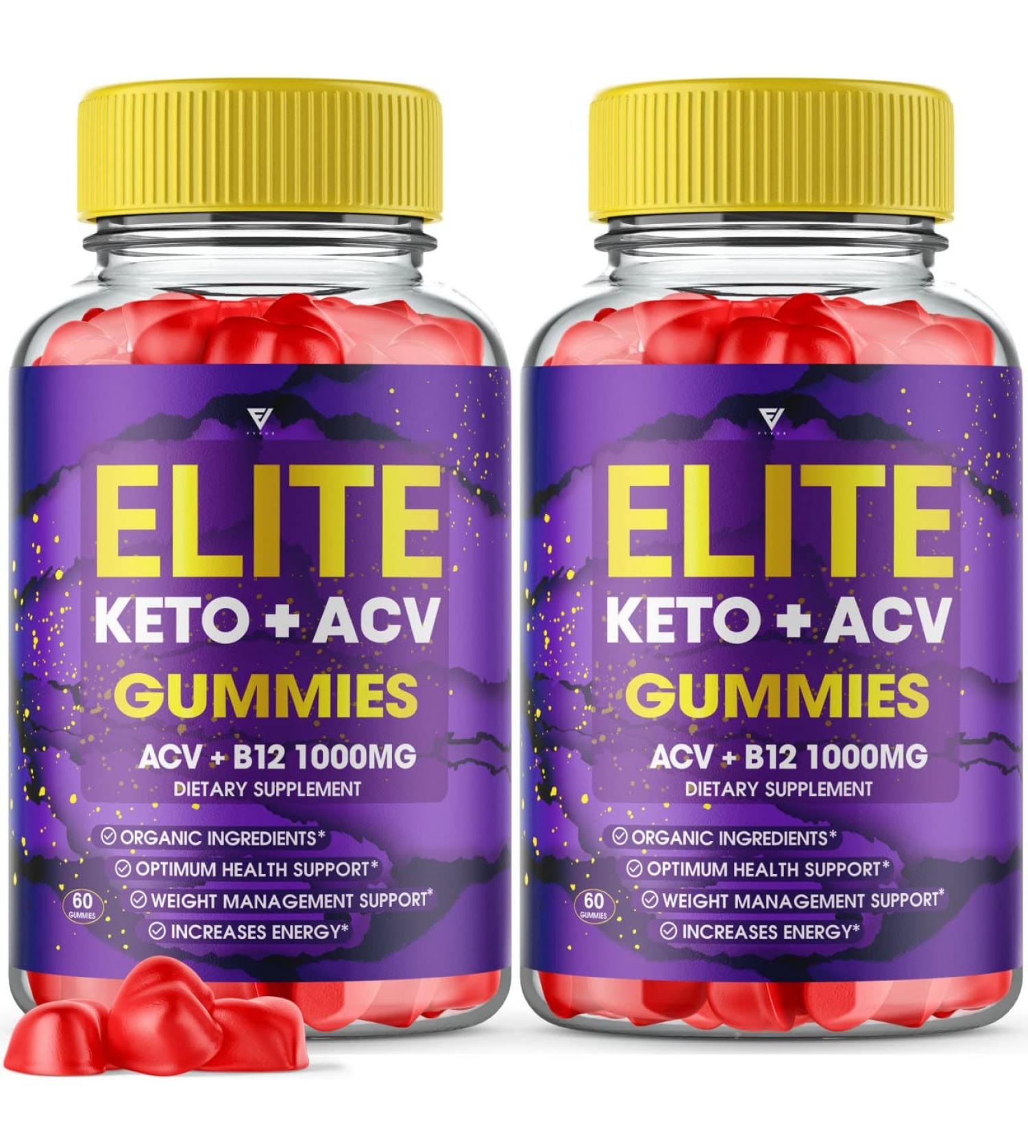 Elite Keto ACV Gummies - Advanced Weight Loss Supplement (2 Pack, 120 Gummies) - Buy Online on GoSupps.com