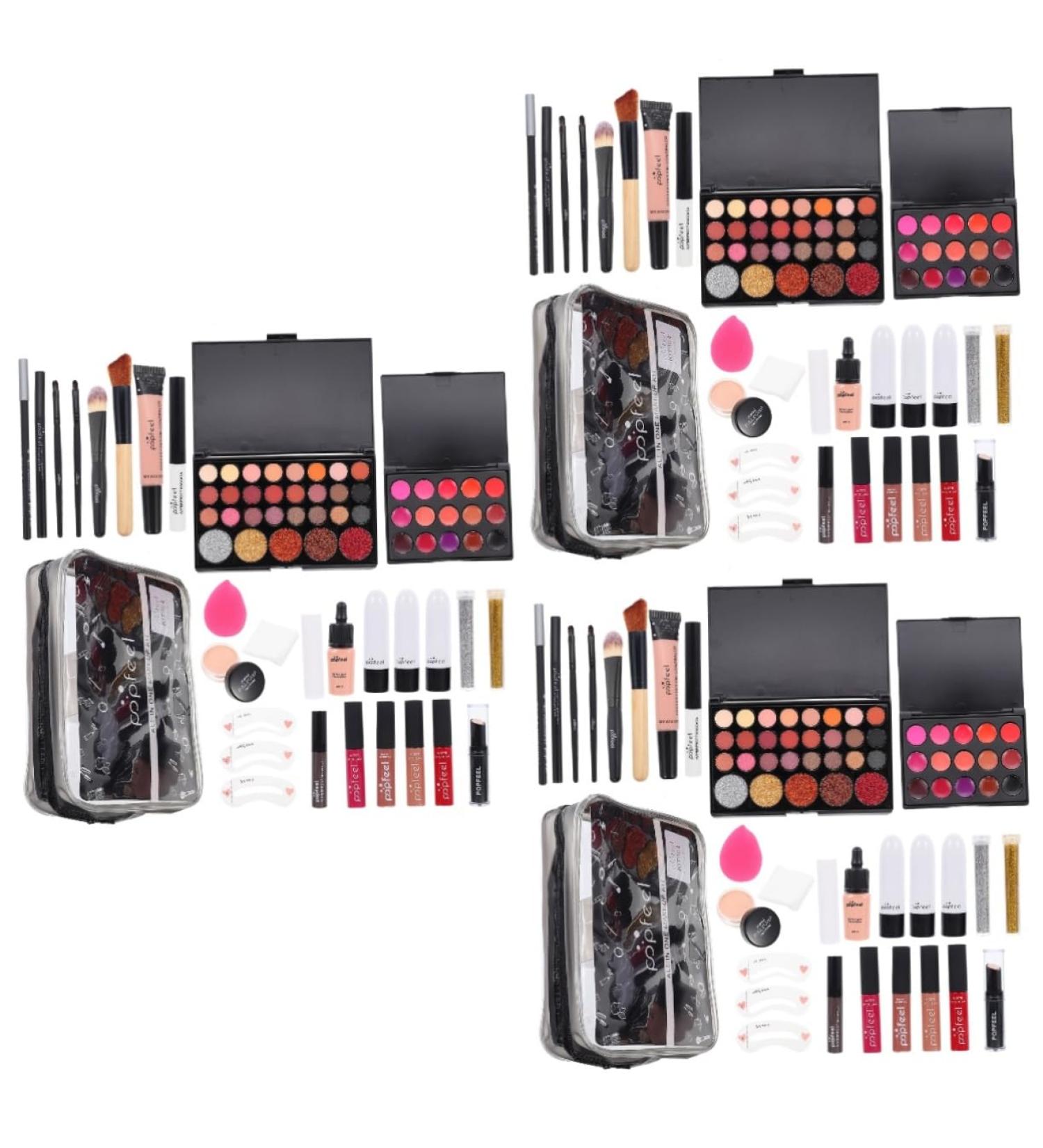 minkissy 3 Sets Women's Makeup Set Multi- Makeup Kit Make up Kit Women Makeup Supplies Cosmetics Supplies Cosmetic Bag Women Accessories Makeup Brush Kit Cosmetic Kit Ladies Suits Abs - Buy Online on GoSupps.com