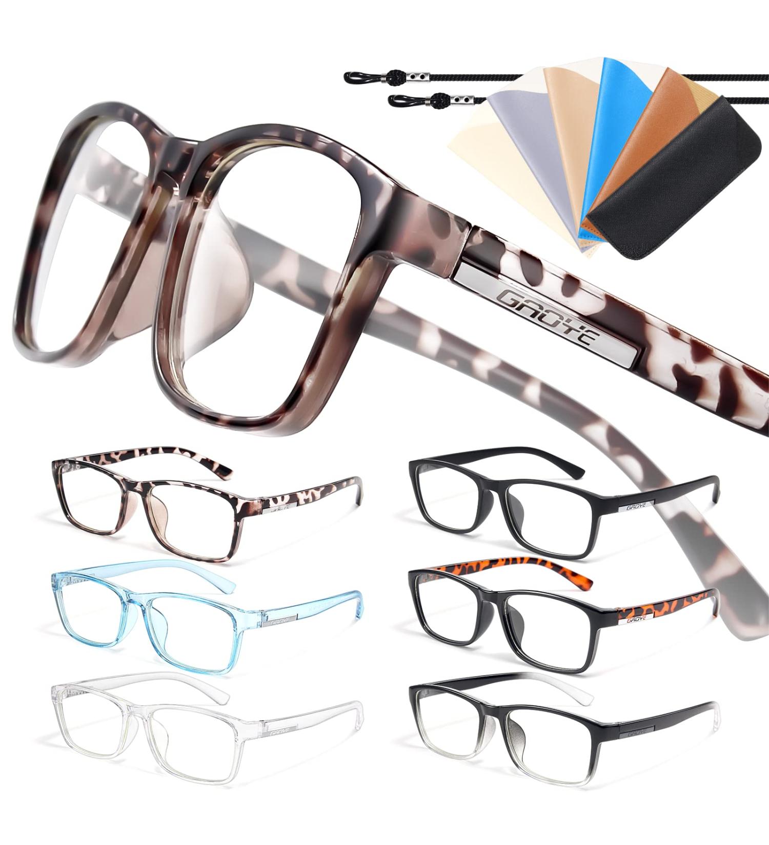 Gaoye 6 Pack Blue Light Blocking Reading Glasses for Women Men - Anti UV Glare Computer Readers, Fashion Frames (1.75x, C1-6 Pairs Mix Color) - Buy Online on GoSupps.com