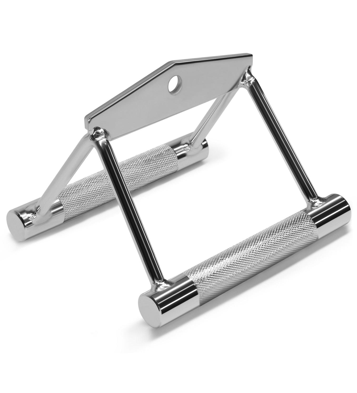 Yes4All Seated Row Double D Handle Cable Attachment  Double D Grip / Double Row Handle for Cable Attachment (Chrome) A. Double Row Chrome - Buy Online on GoSupps.com