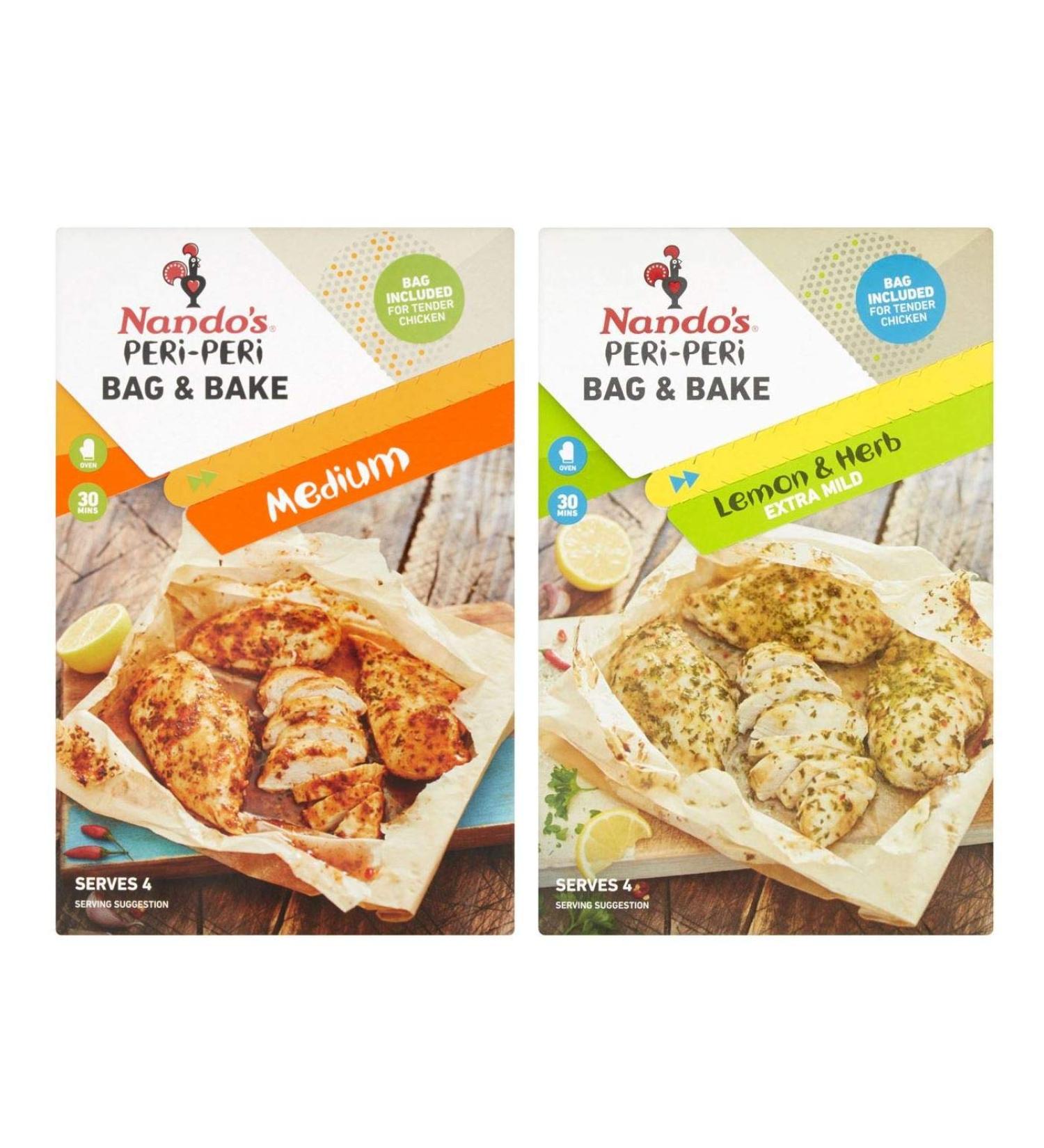 Nando's Nando's Bake & Bag Pack of 2 Assorted Flavor Bags 20g