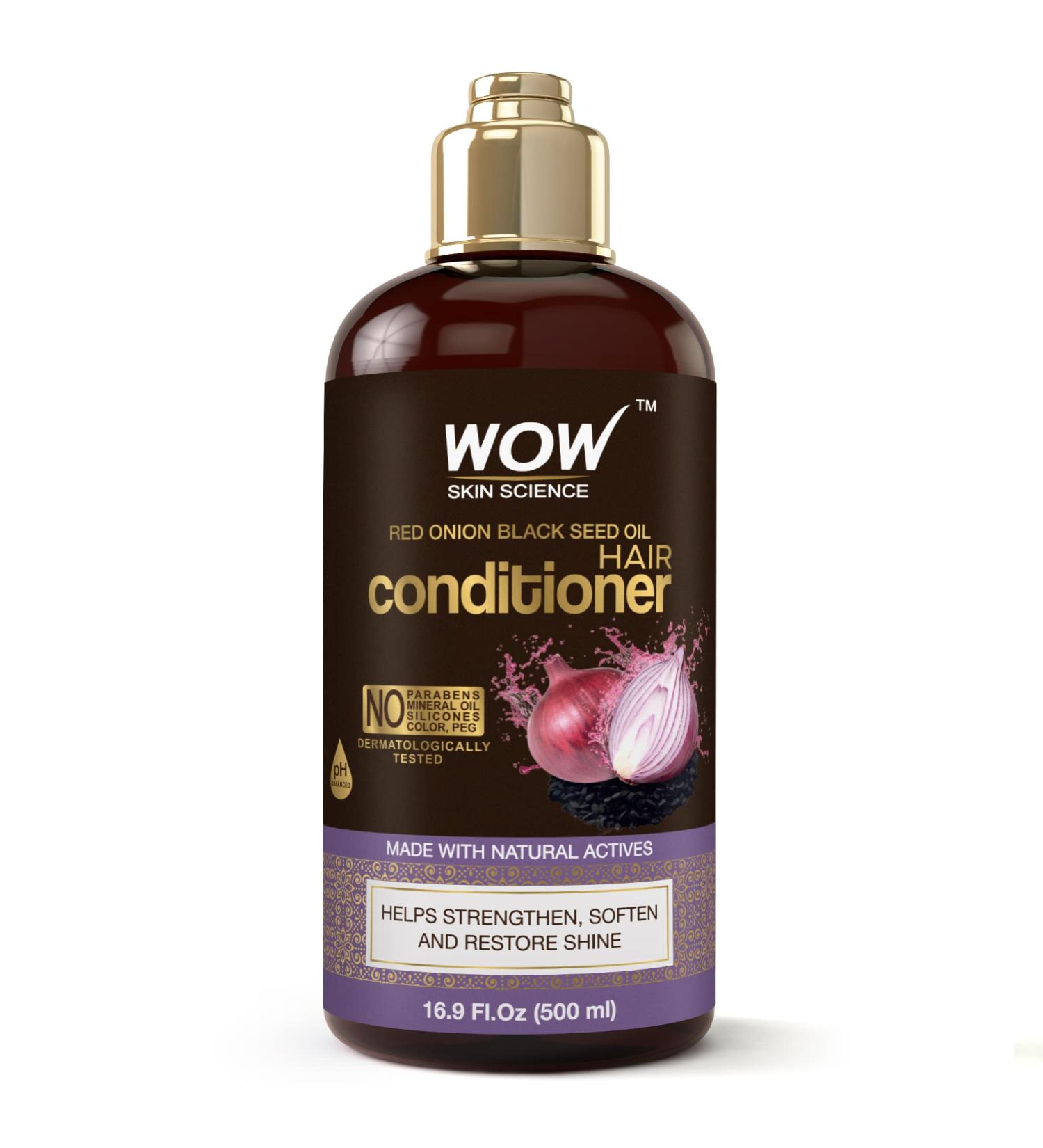 WOW Skin Science Red Onion Black Seed Oil Conditioner 500ml - Nourishing Hair Care | International Shipping Available - Buy Online on GoSupps.com