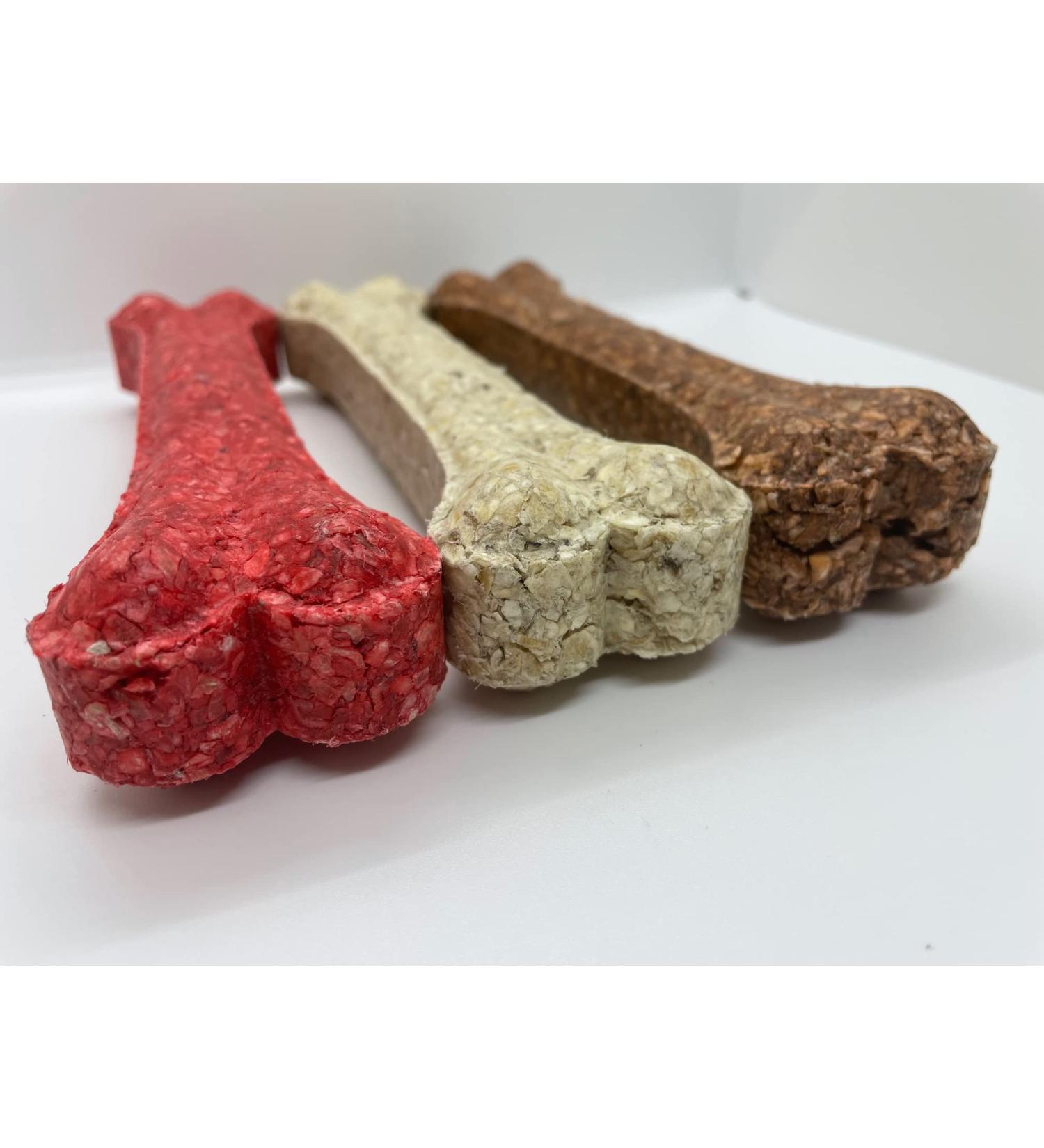 Burgham Cattle Ranch Dog Treats Munchy Bones Rawhide Dog Chew for Small Medium Large XL Dog Breeds Approx 8'' Assorted Pack of 3 - Buy Online on GoSupps.com