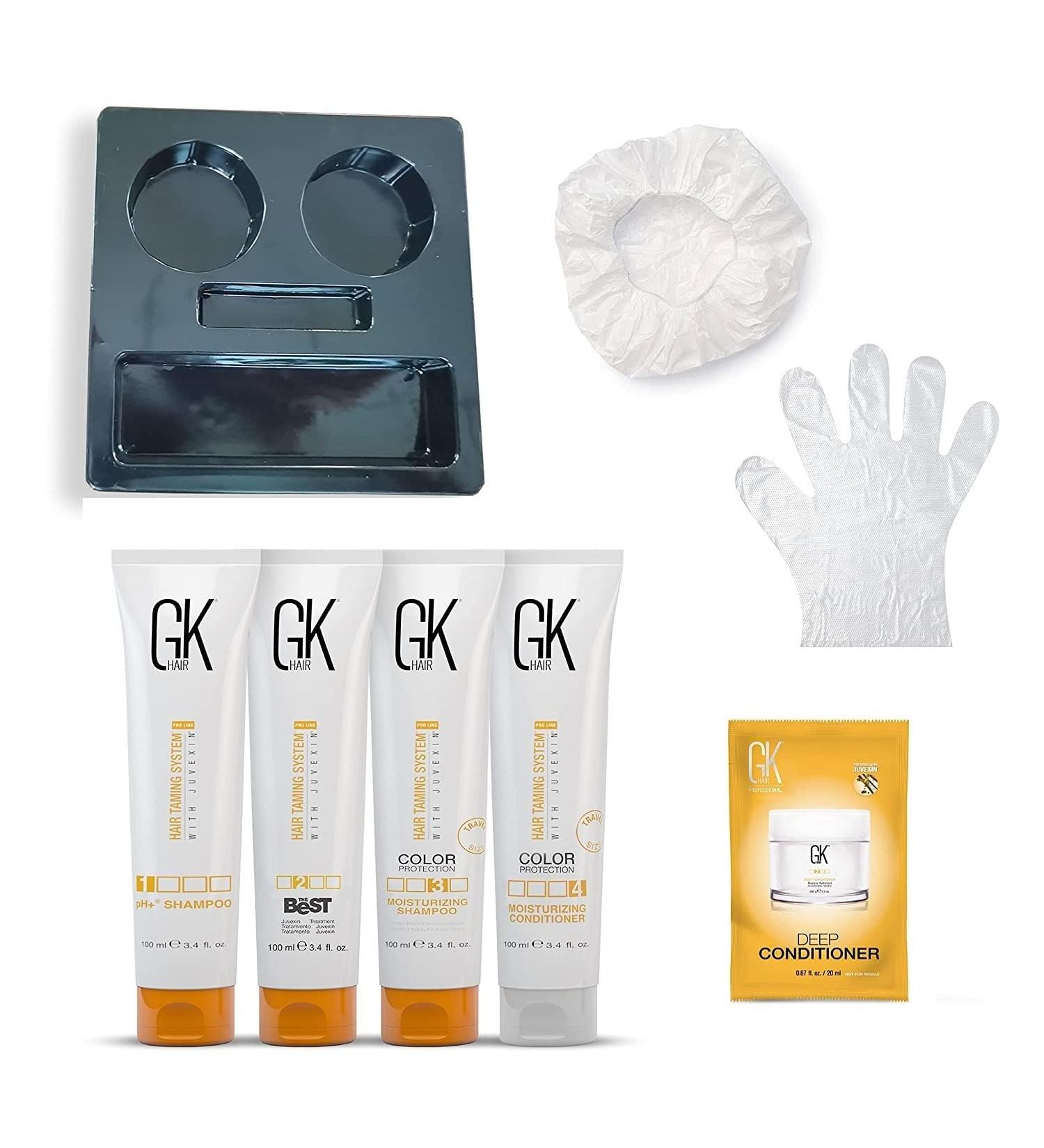 GK HAIR Global Keratin Smoothing Treatment - Professional Brazilian Complex | 3.4 Fl Oz/100ml - Buy Online on GoSupps.com