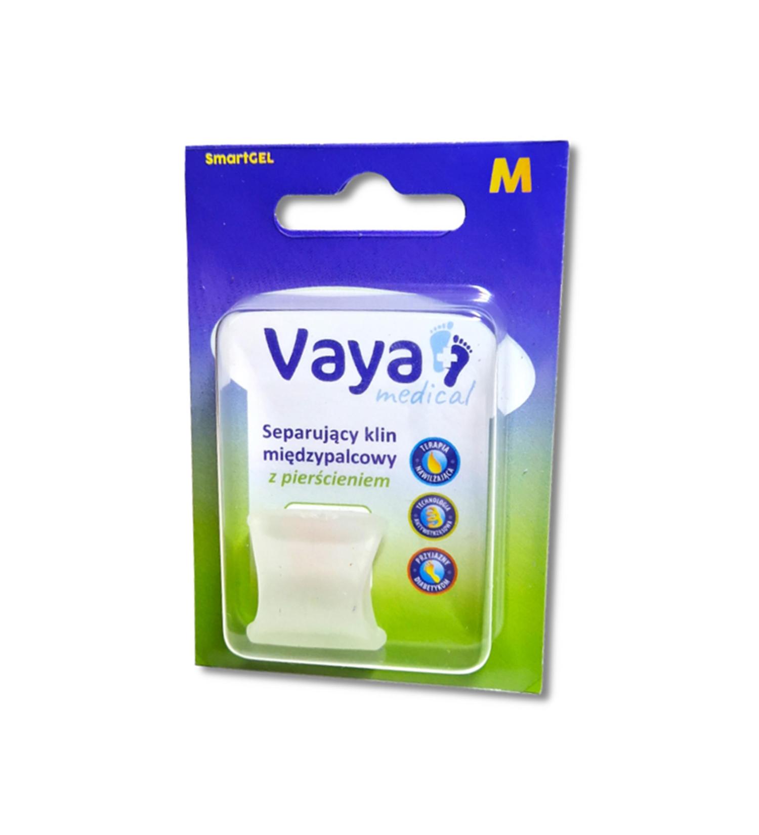 Vaya Medical Toe Separator & Spreader - Gel Correction with Ring for Pressure Relief | SmartGel Polymer Size M - Buy Online on GoSupps.com