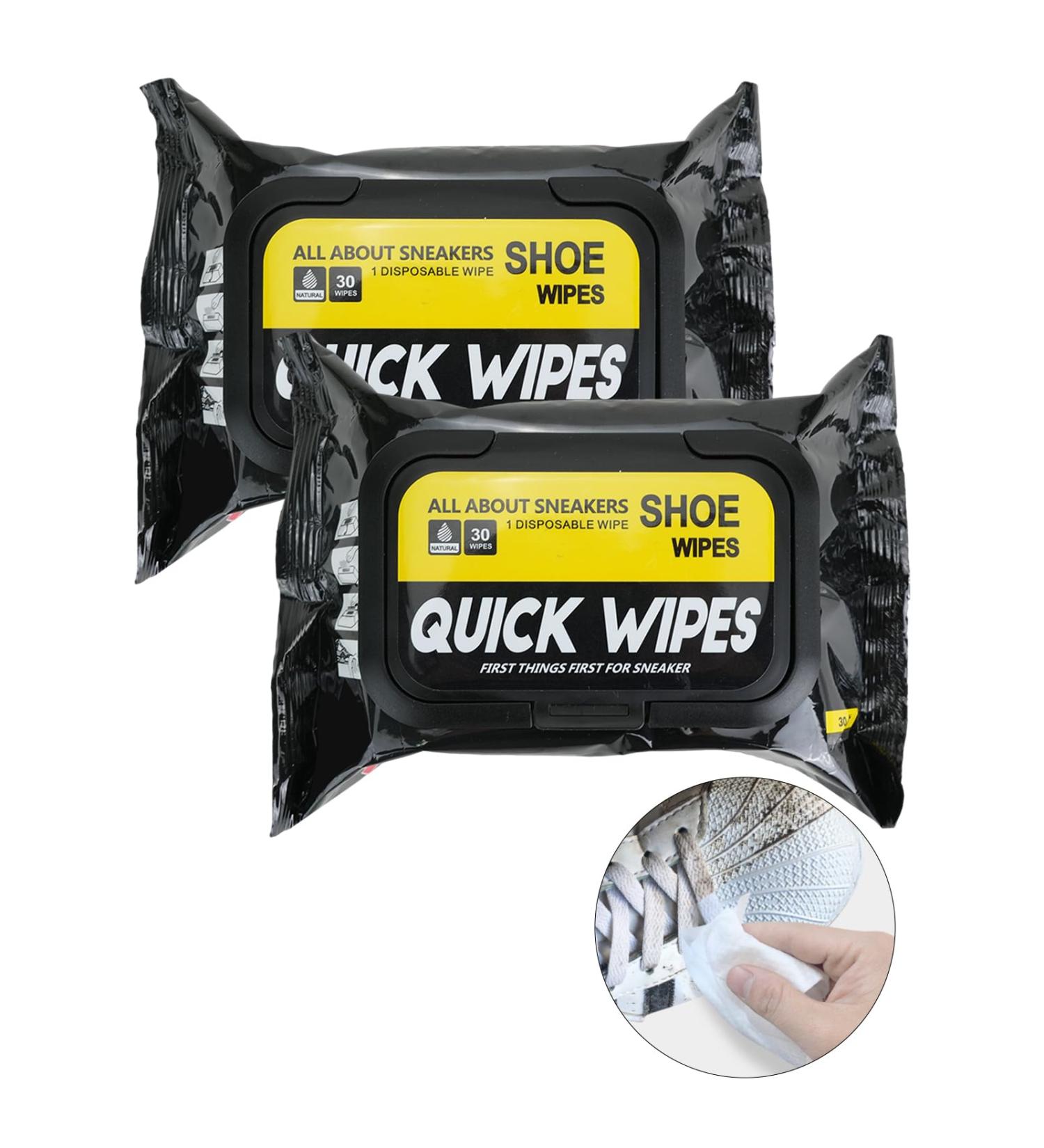 60 Pcs Shoe Wipes Sports&Leather Shoe Shine Wipes Surfactan Sneaker Cleaning Wipes for Remove Dirt Stains Trainer Cleaning Kit for Car Travelling Home - Buy Online on GoSupps.com
