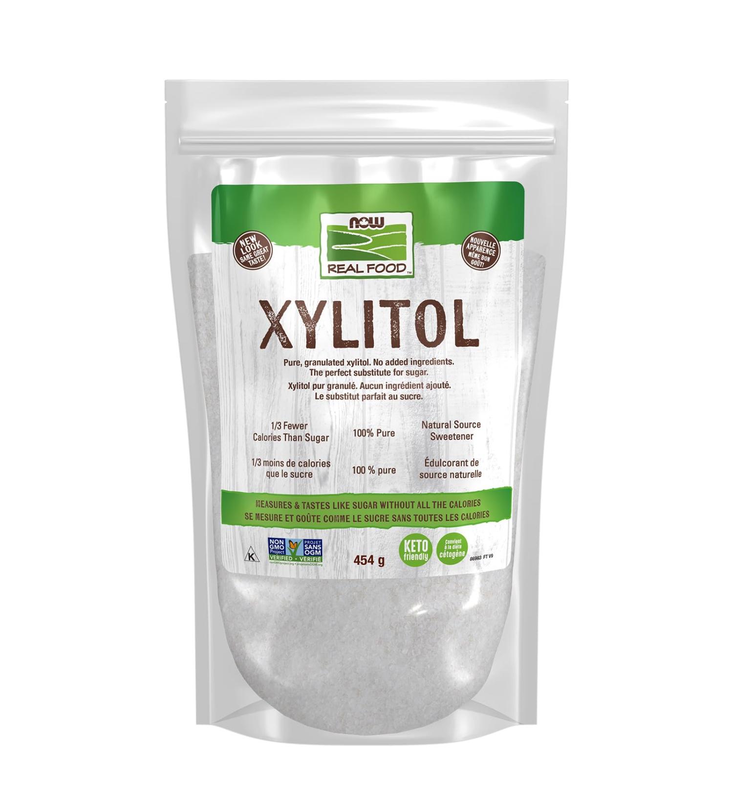 NOW Foods Xylitol Pure with No Added Ingredients Keto-Friendly Low Glycemic Impact Low Calorie 454g (Packaging May Vary) Unflavoured 454 g (Pack of 1) - Buy Online on GoSupps.com