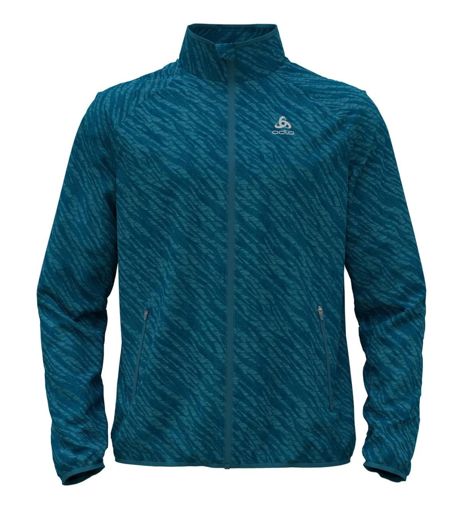 Odlo Men's Essentials Light Print_313952 Running Jacket (1 Pack) L Saxony blue