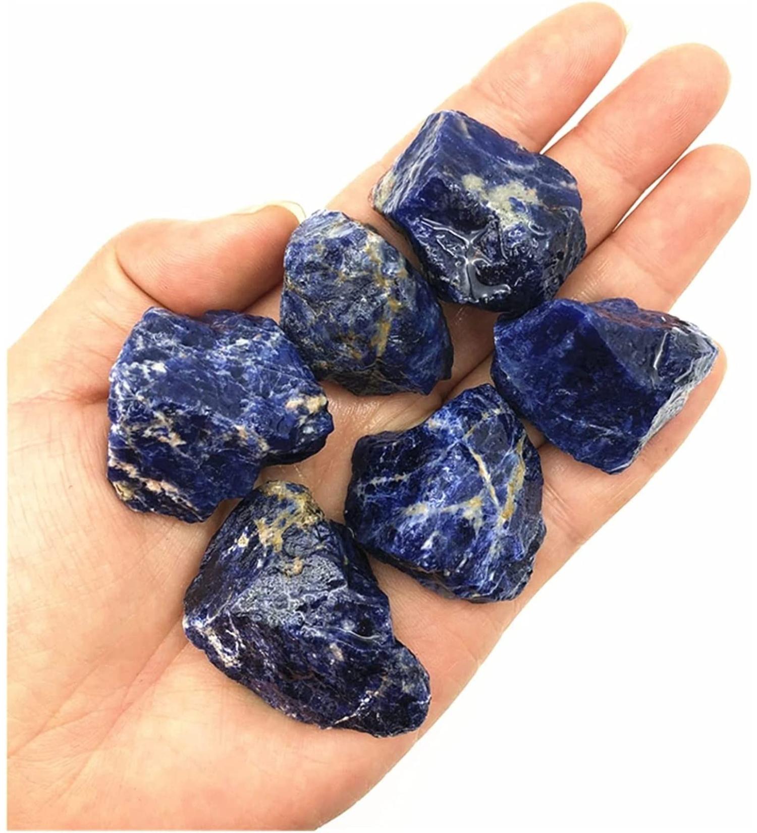 Natural Quartz 1PC Natural Rough sodalith raw Quartz Gemstones Rock Specimen Reiki Residential Culture Natural Quartz Crystals - Buy Online on GoSupps.com