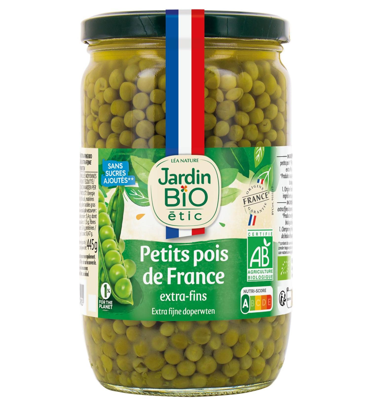 Jardin BiO tic - Petits pois 660 g 1