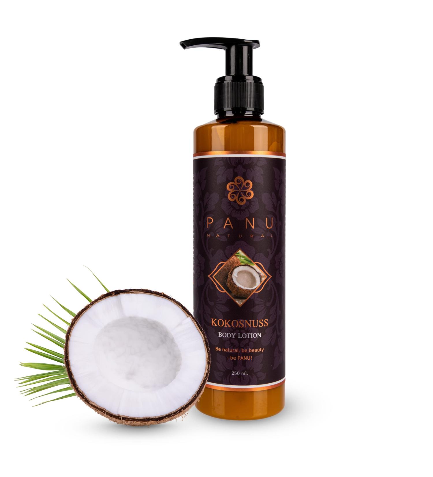 Panu Natural Body Lotion Coconut | Rich Moisturizing Lotion for Very Dry Skin | Vegan Body Care from Thailand - Buy Online on GoSupps.com