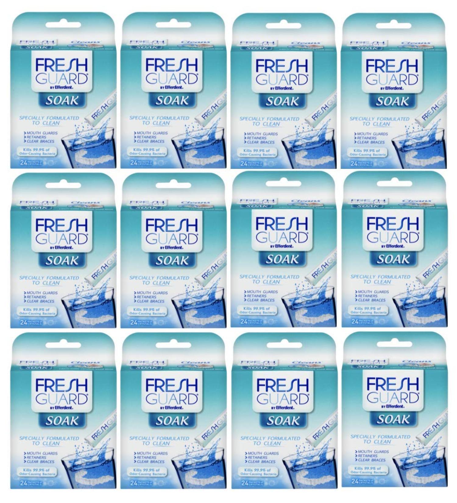 Fresh Guard Soak for Retainers, Mouthguards & Braces - 24 Count (Pack of 12) - Buy Online on GoSupps.com