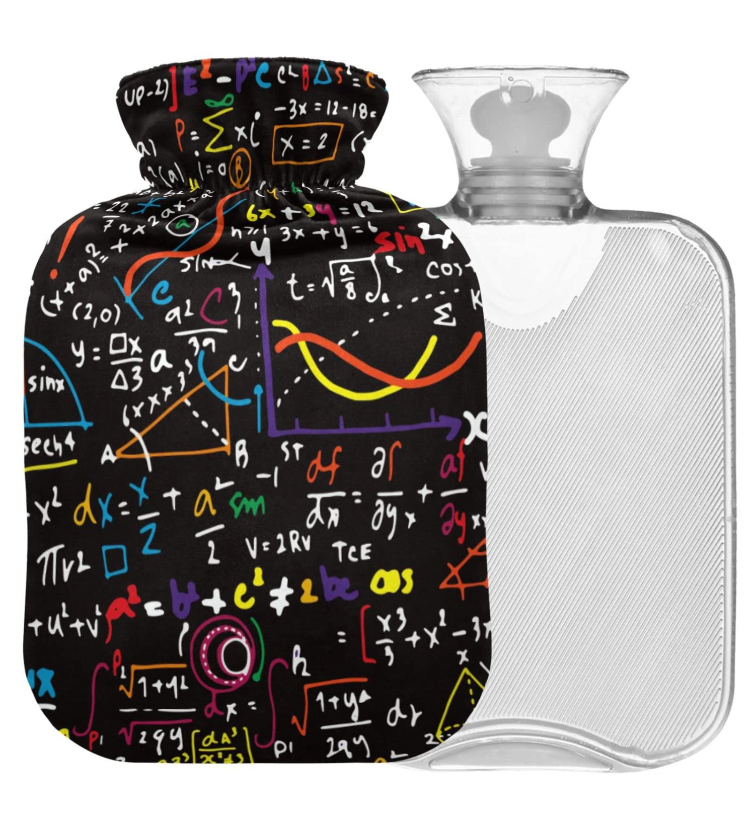 NAANLE 2L Transparent Hot Water Bottle - Large Heat Bottles for Bed & Pain Relief | Ideal for Hand & Foot Warmth | Heat & Cold Therapy - Buy Online on GoSupps.com