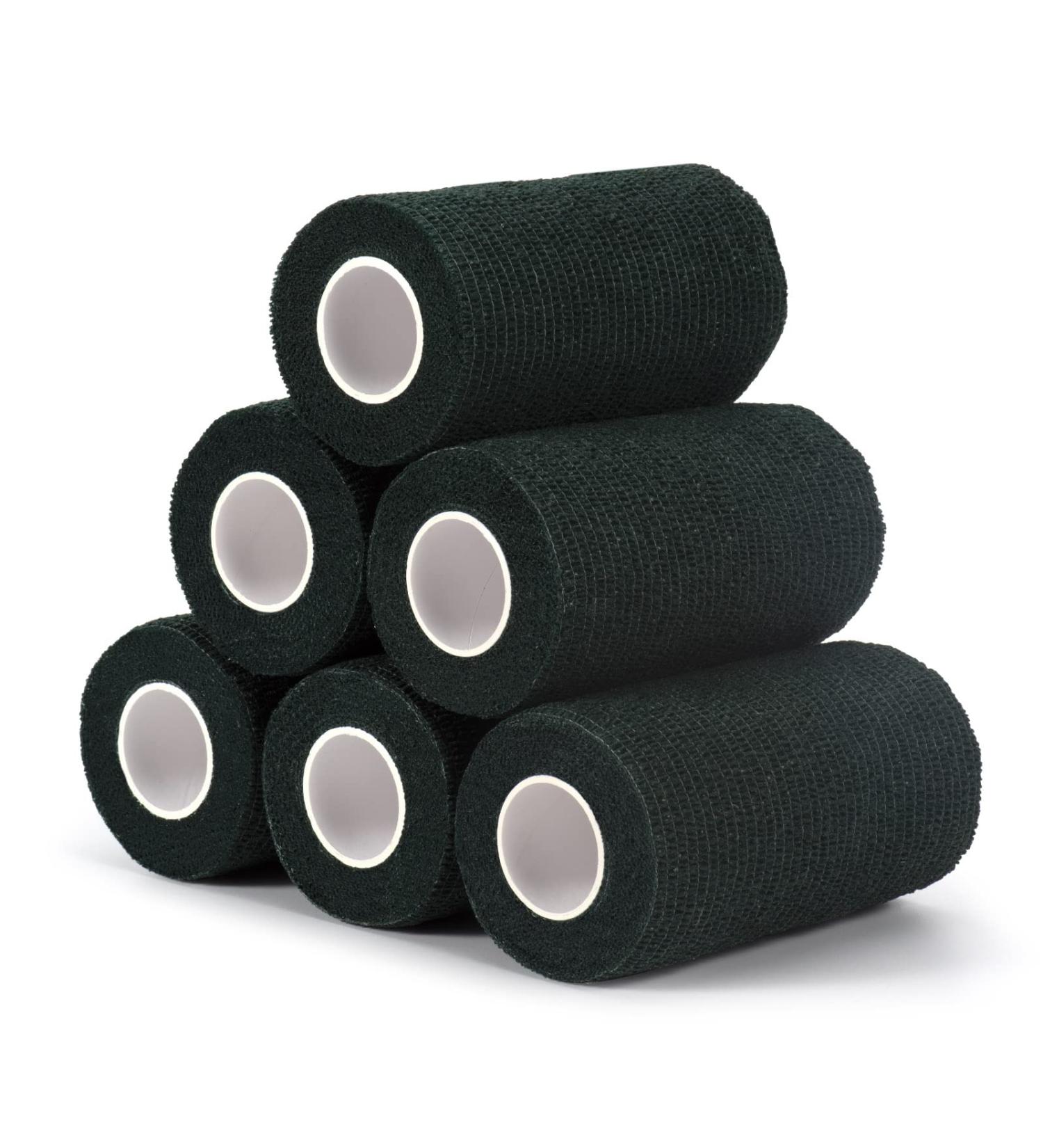 Self-Adhesive Legal Bandage - 10cm x 4.5m Rolls | Cohesive First Aid Wrap for Dogs Sport & Veterinary Use (Dark Green) - Buy Online on GoSupps.com