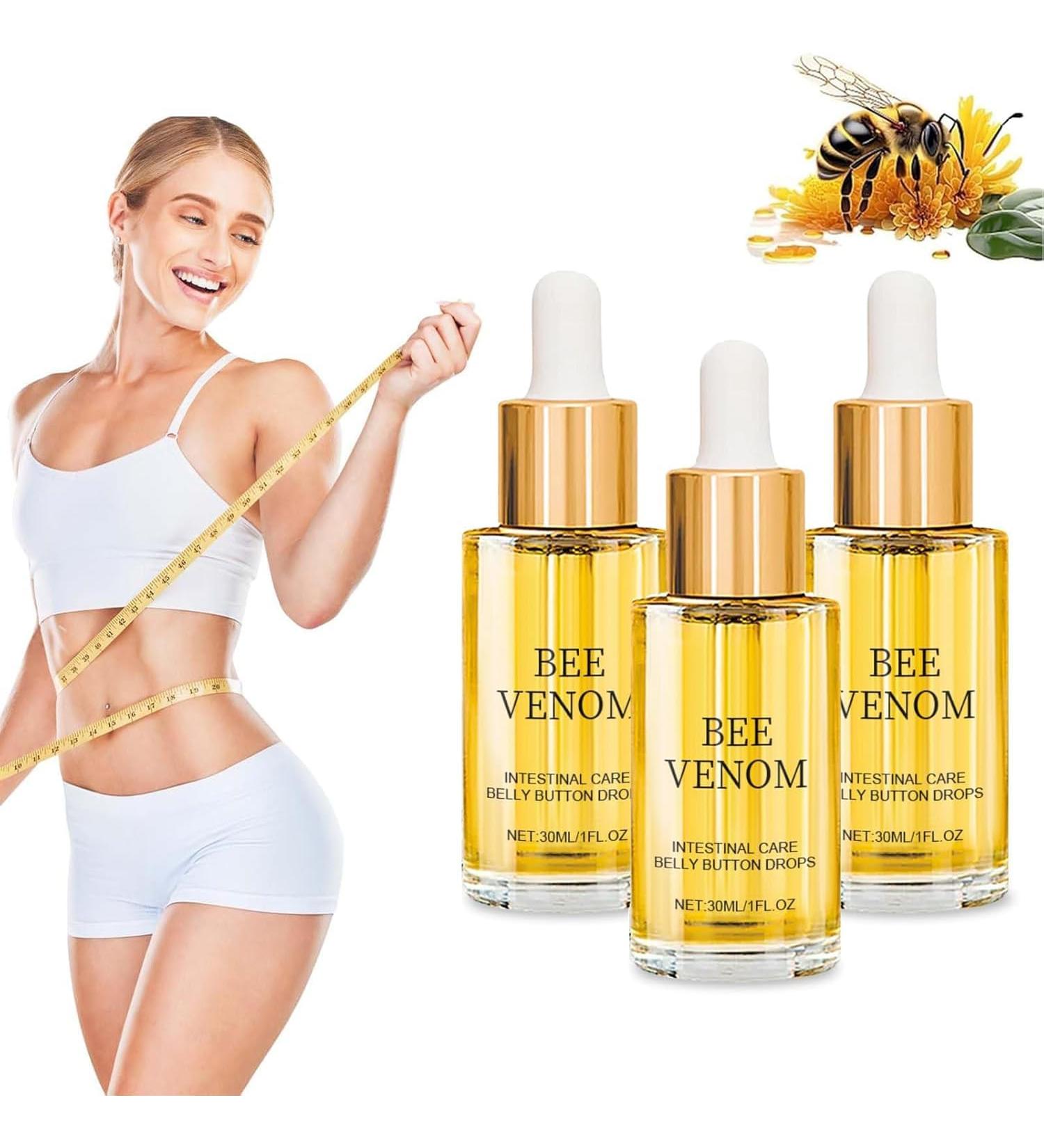 Pack of 3 Bee Venom Drops Bee Venom Drops Bee Venom Drops Intestinal Detox for Belly Button - Buy Online on GoSupps.com