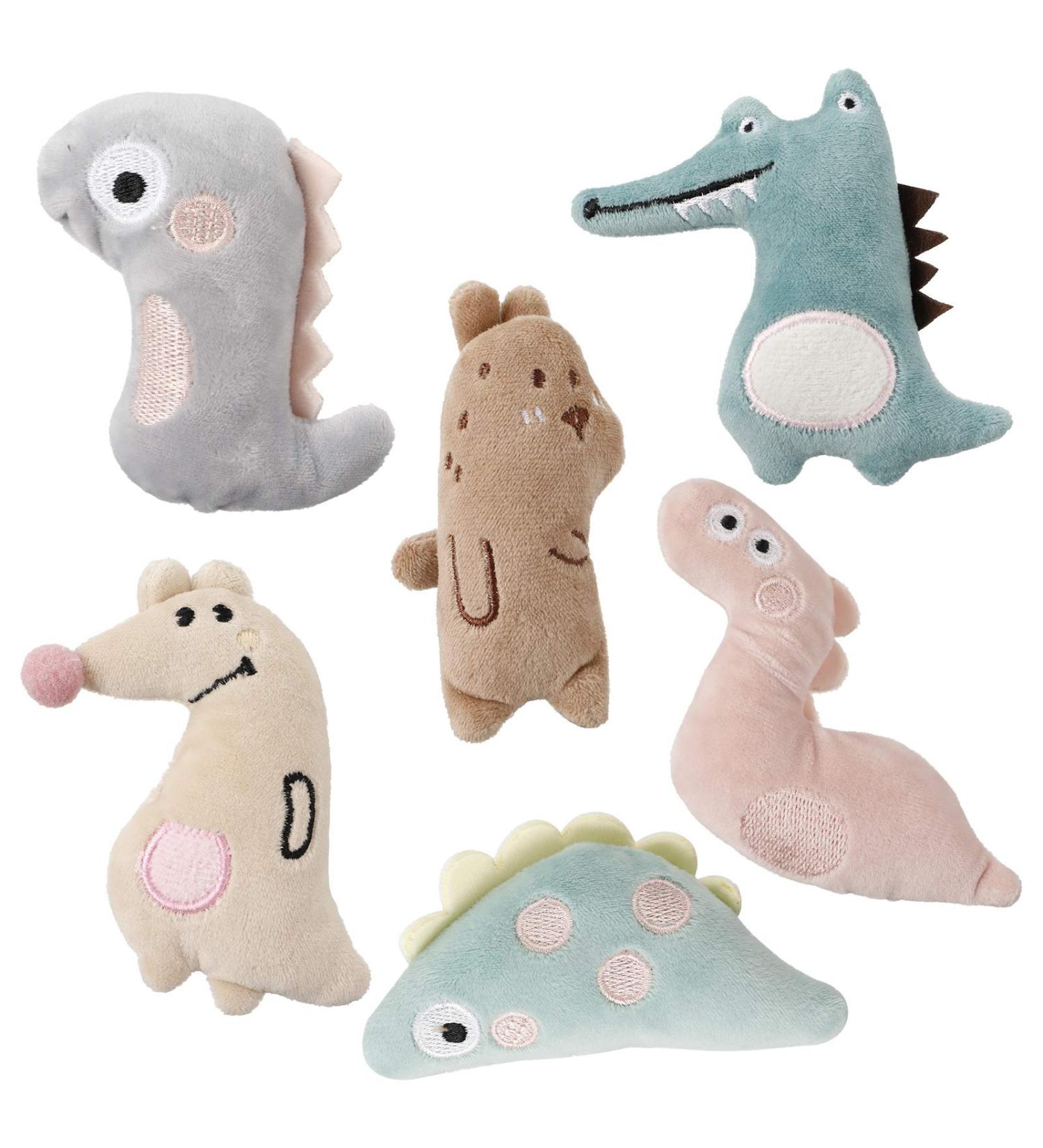 FANTESI 6 Pcs Cat Catnip Toys Interactive Cat Toys Cartoon Catnip Chew Toys Soft Plush Cat Pillow Entertaining Toys for Pet Kitten Cat Playing Chewing Grinding Claw Teeth Cleaning - Buy Online on GoSupps.com