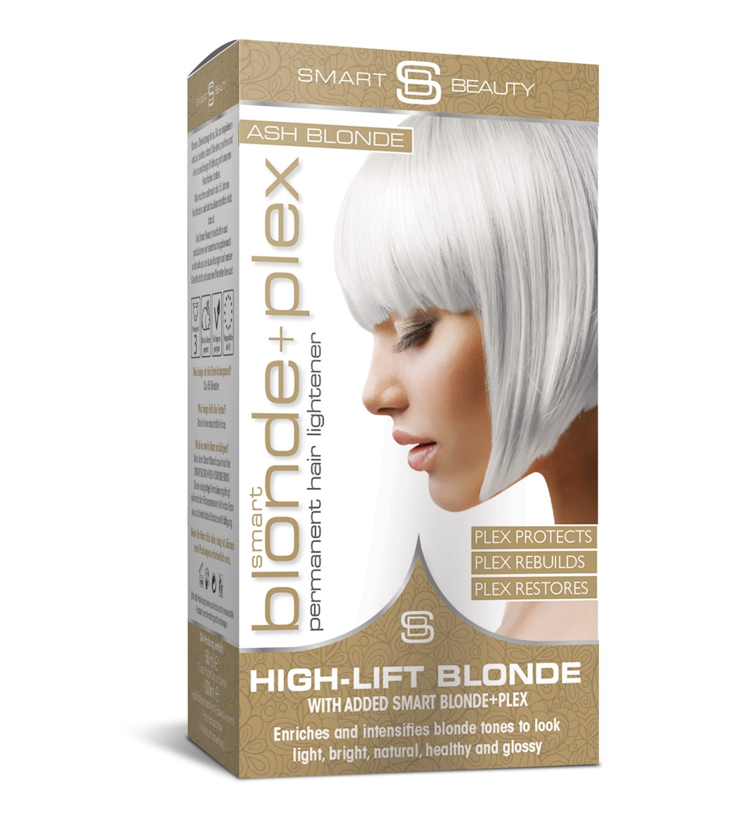 Smart Beauty Ash Blonde Hair Dye with Plex Anti-Breakage Technology - Vegan & Cruelty-Free | Permanent Hair Colour for Hair Structure Protection - Buy Online on GoSupps.com