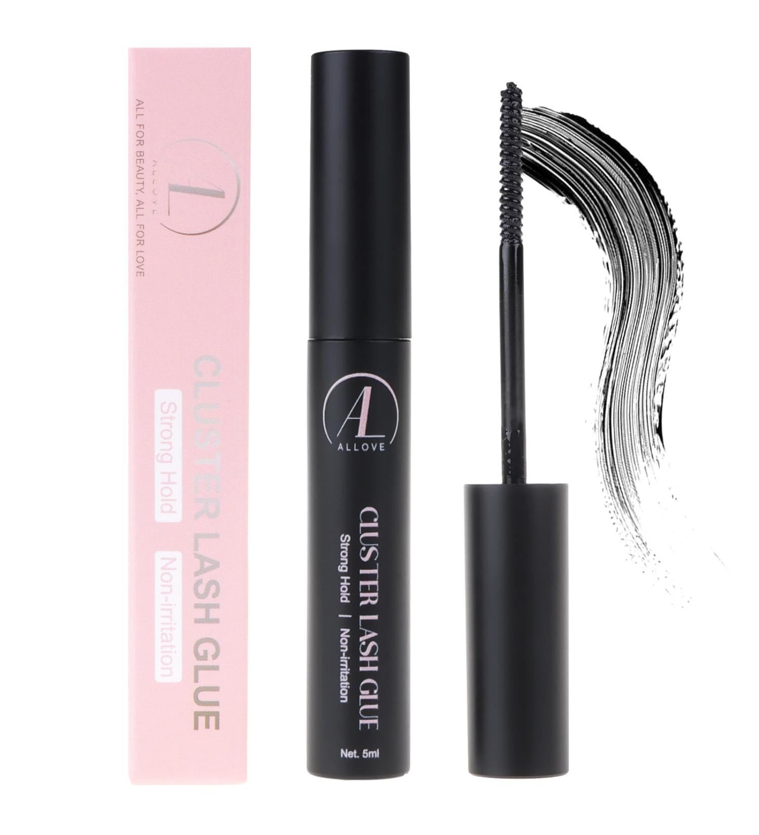 ALLOVE Cluster Lash Glue & Bond | Waterproof 48Hr Lasting DIY Lash Extensions | 5ml Black Adhesive - Buy Online on GoSupps.com