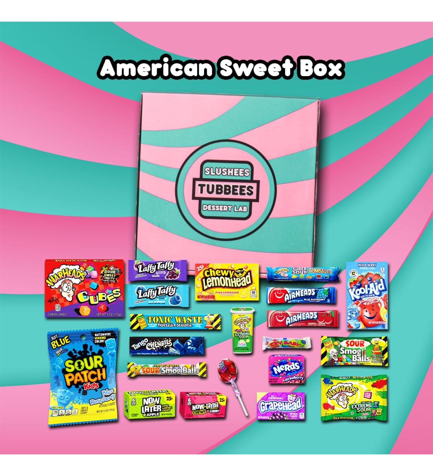 Tubbees American Candy Sweet Box American Candy Gift Box Premium Gift Box Best of The USA (Classic Sweet Selection) - Buy Online on GoSupps.com